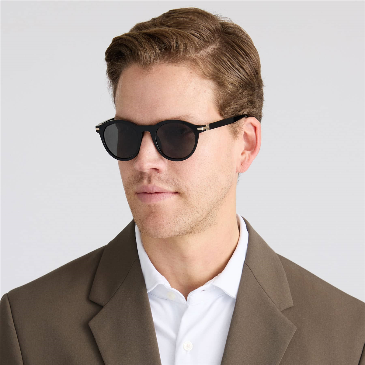 Hermossa Toby HM 1727 C4 Siyah Oval Unisex Güneş Gözlüğü | Brandeyes
