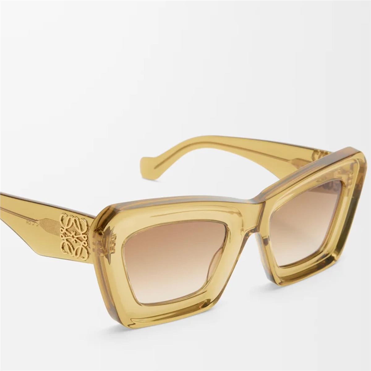 Loewe Anagram Bevelled Cat Eye Yeşil Kadın Güneş Gözlüğü | Brandeyes