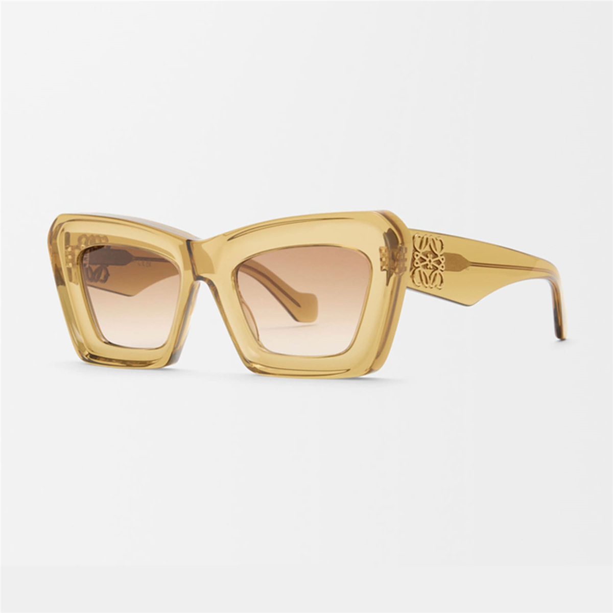 Loewe Anagram Bevelled Cat Eye Yeşil Kadın Güneş Gözlüğü | Brandeyes