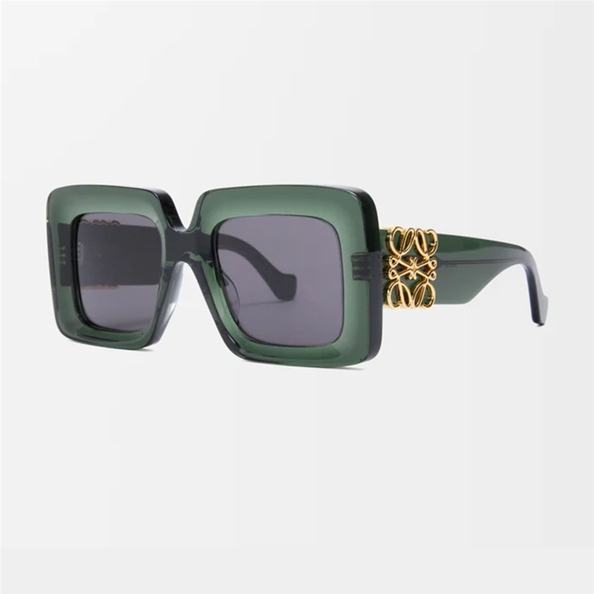 Loewe Anagram Kare Yeşil Kadın Güneş Gözlüğü | Brandeyes