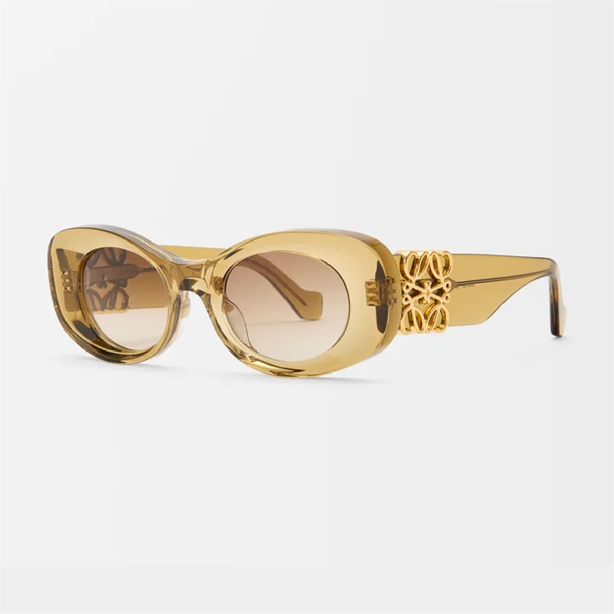 Loewe Anagram Oval Sarı Kadın Güneş Gözlüğü | Brandeyes