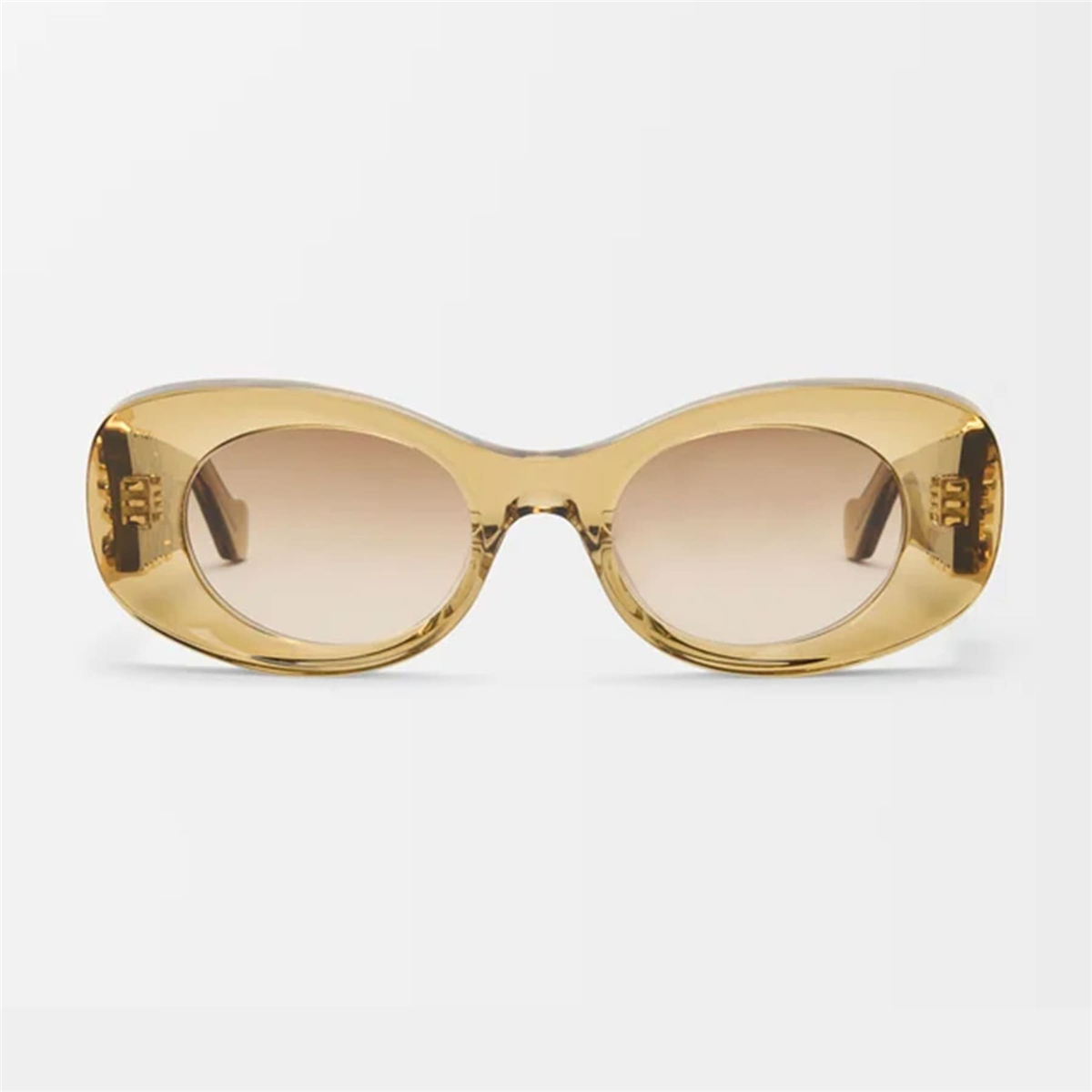 Loewe Anagram Oval Sarı Kadın Güneş Gözlüğü | Brandeyes