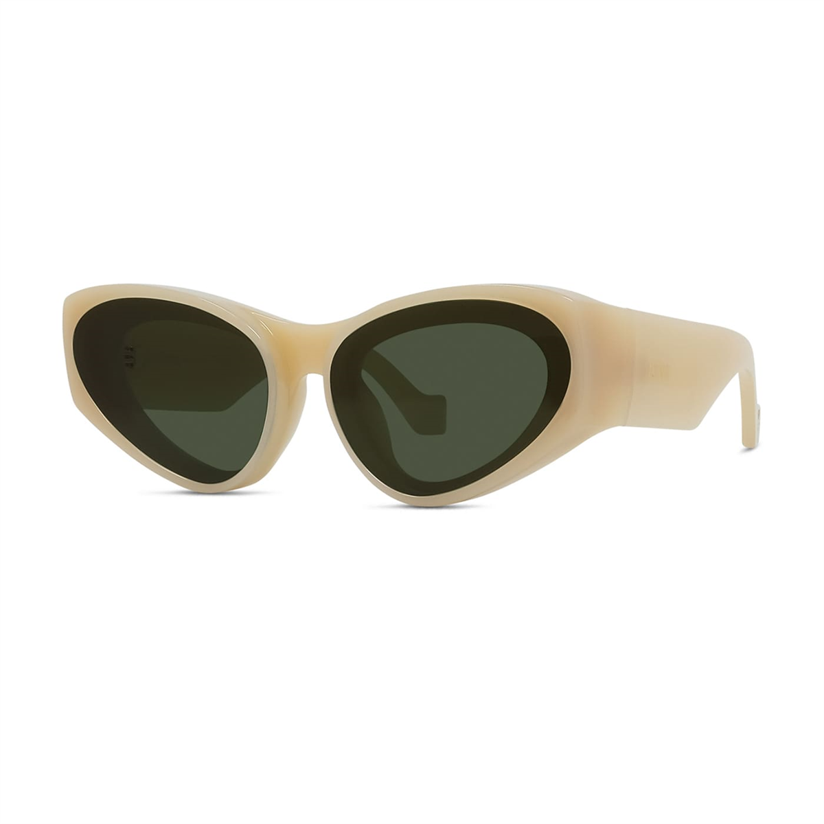 Loewe Mini Oval Slim Cat Eye Bej Kadın Güneş Gözlüğü | Brandeyes