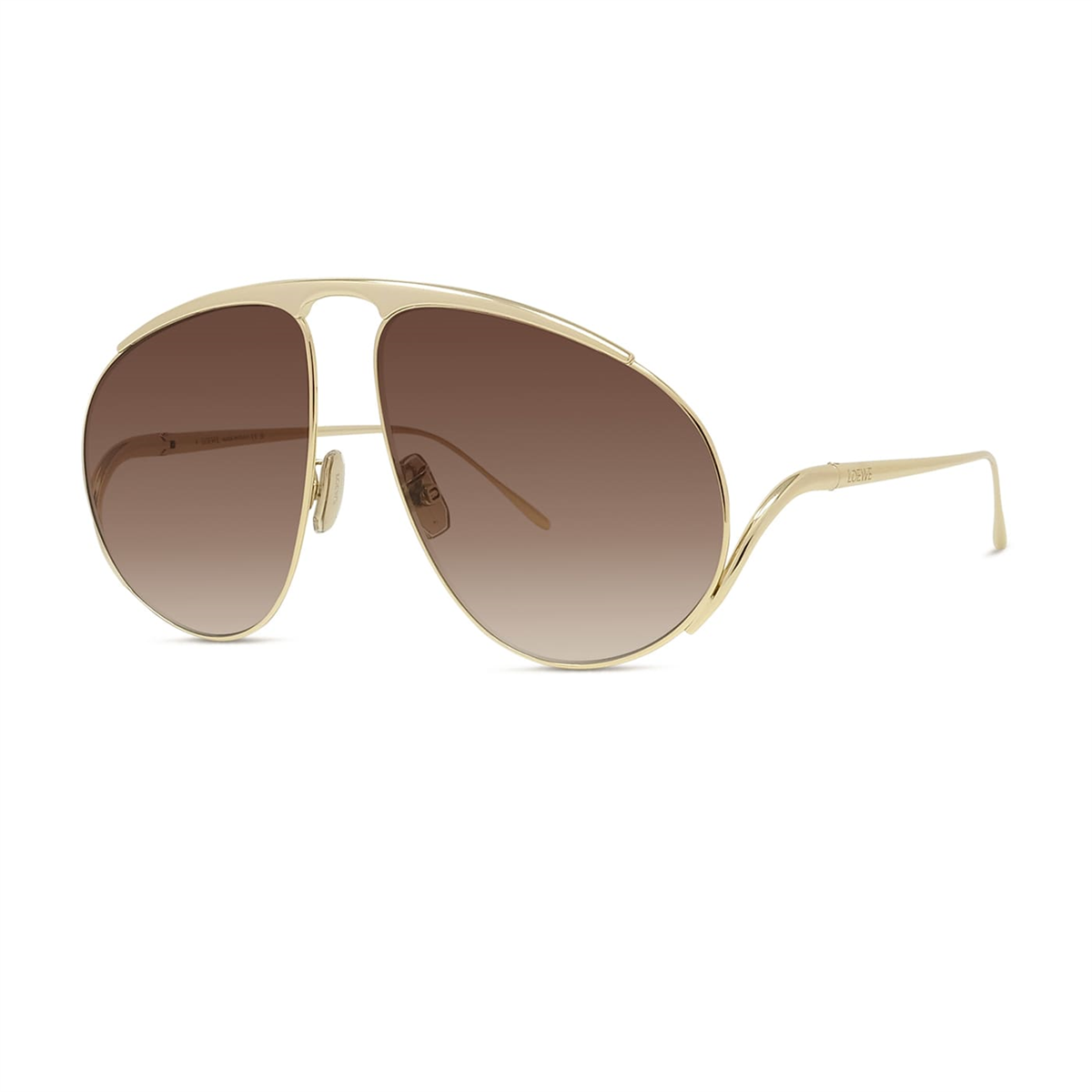 Loewe Signature Hillock Pilot Gold Kadın Güneş Gözlüğü | Brandeyes