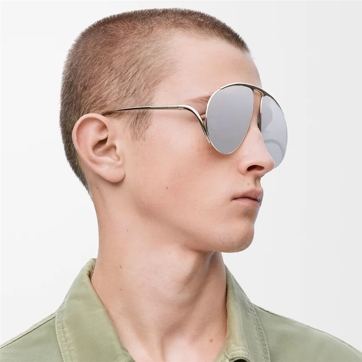 Loewe Signature Hillock Pilot Silver Kadın Güneş Gözlüğü | Brandeyes