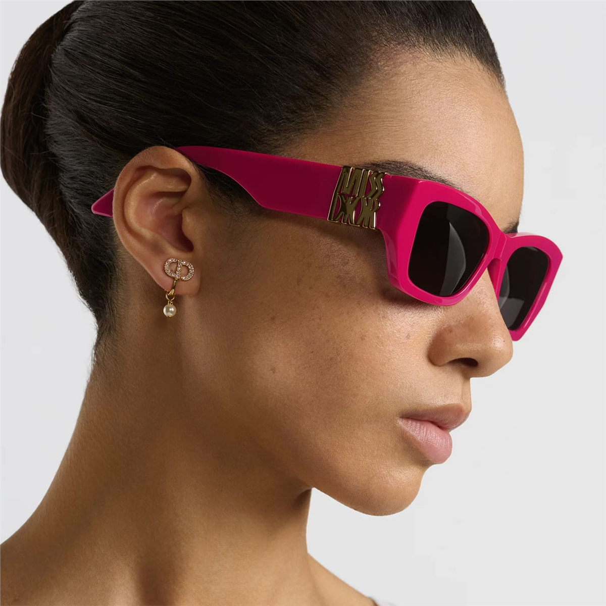 MISSDIOR S1I 73A0 Geometrik Pembe Kadın Güneş Gözlüğü | Brandeyes