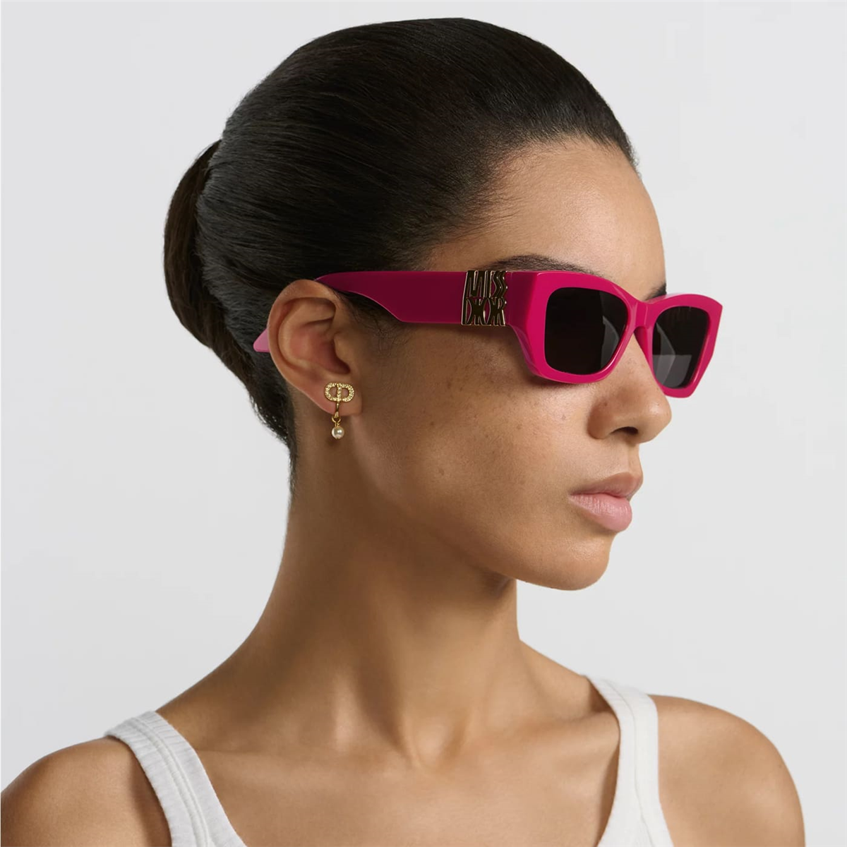 MISSDIOR S1I 73A0 Geometrik Pembe Kadın Güneş Gözlüğü | Brandeyes