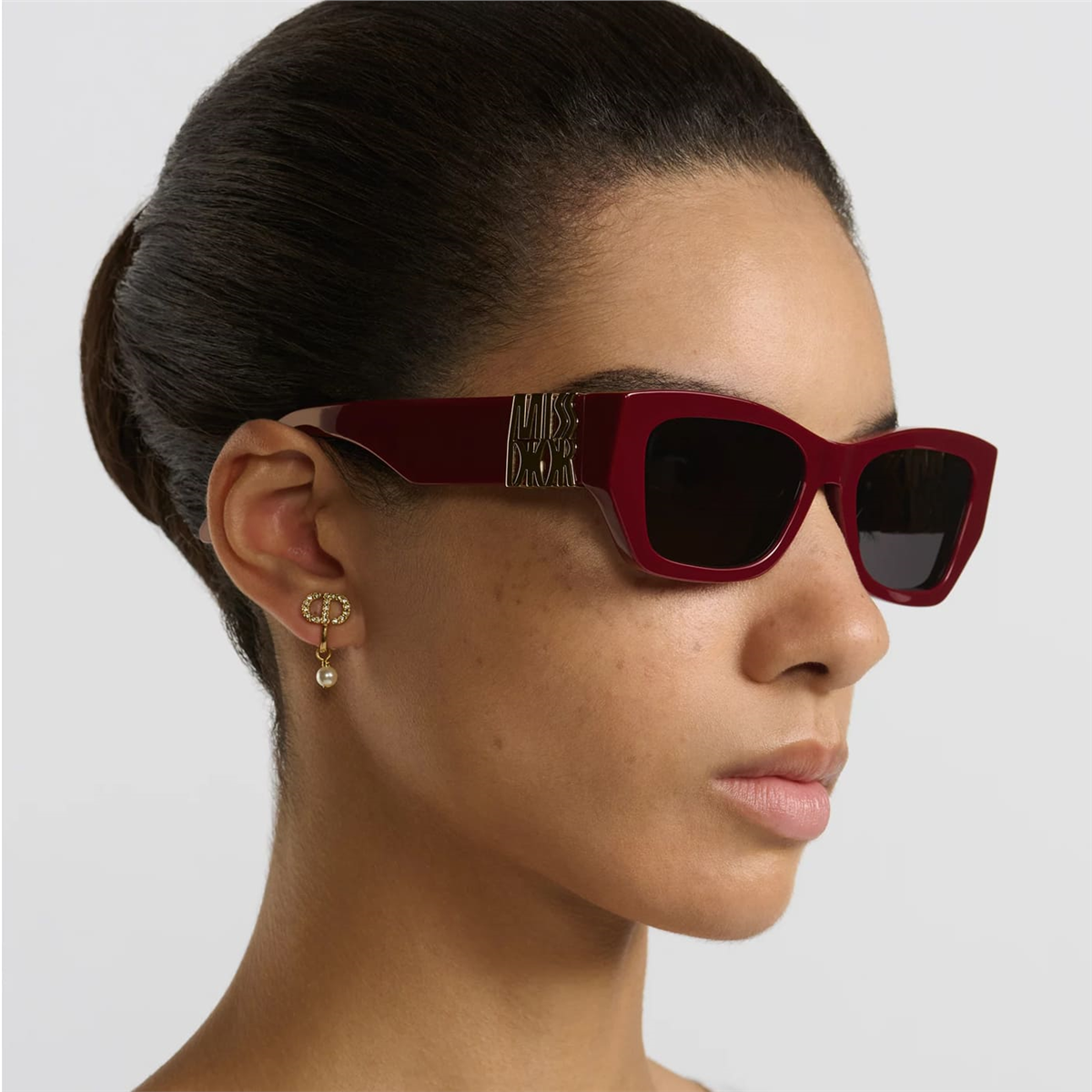 MISSDIOR S1I 94A0 Geometrik Bordo Kadın Güneş Gözlüğü | Brandeyes