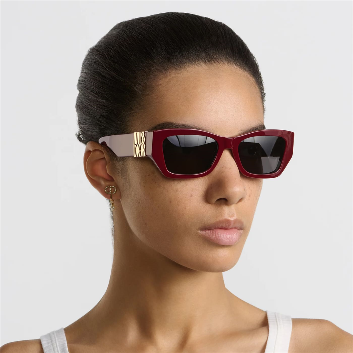 MISSDIOR S1I 94A0 Geometrik Bordo Kadın Güneş Gözlüğü | Brandeyes
