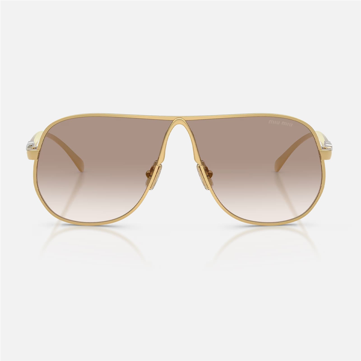 Miu Miu MU A56S 5AK90L 66 Gold Kadın Güneş Gözlüğü | Brandeyes