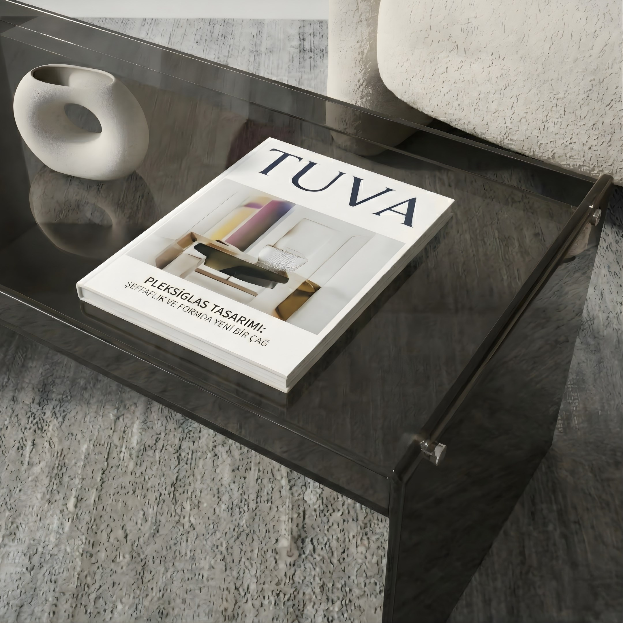 ELENZA | Premium Akrilik Tepsi Tasarım Orta Sehpa | TUVA - Eleva Collection