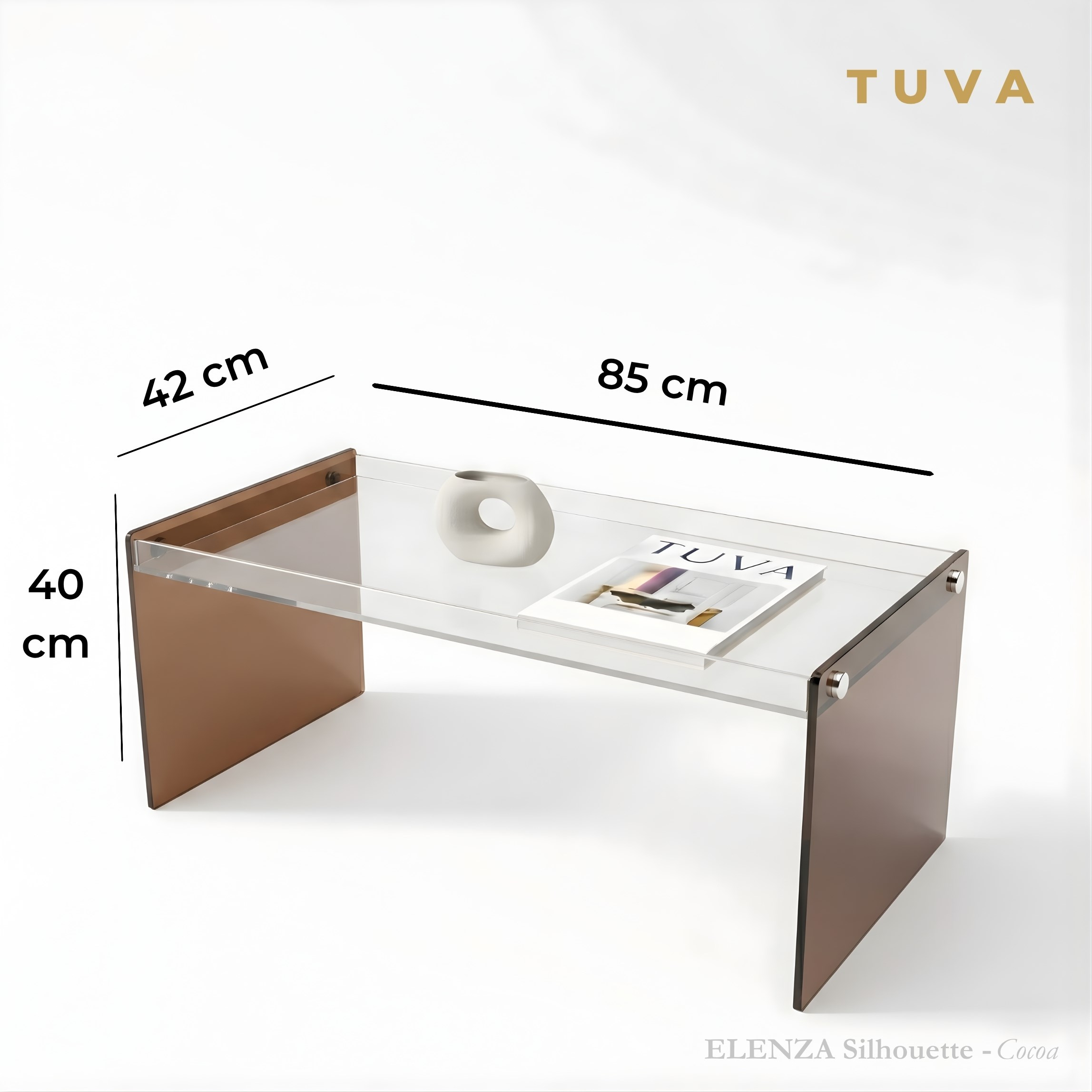 ELENZA Silhouette | Tepsi Raf Model Modern Orta Sehpa | TUVA Silhouette Collection