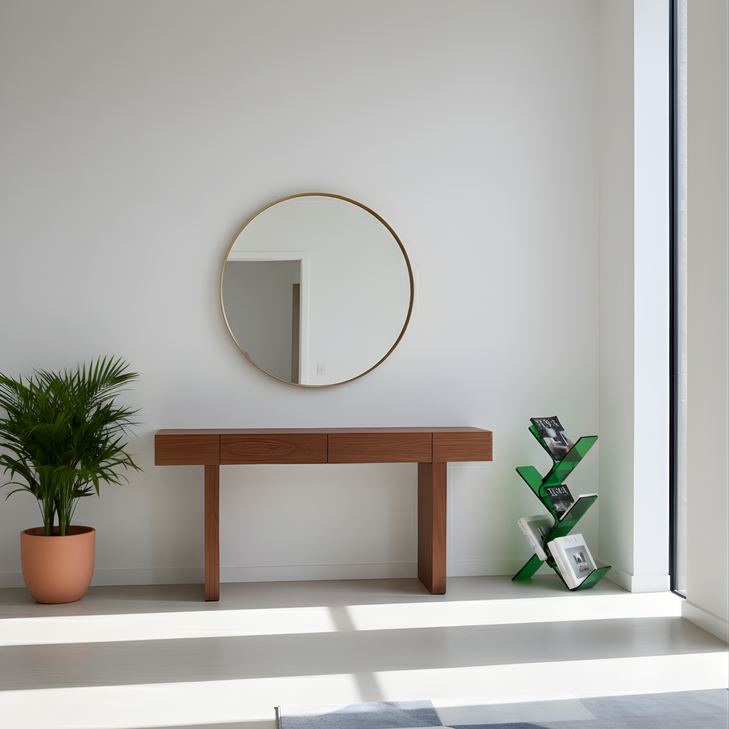 FLORESTA | Beş Bükümlü Raflı Modern Avangard Stil Yan Sehpa | Tuva Yeni Nesil Mobilya 