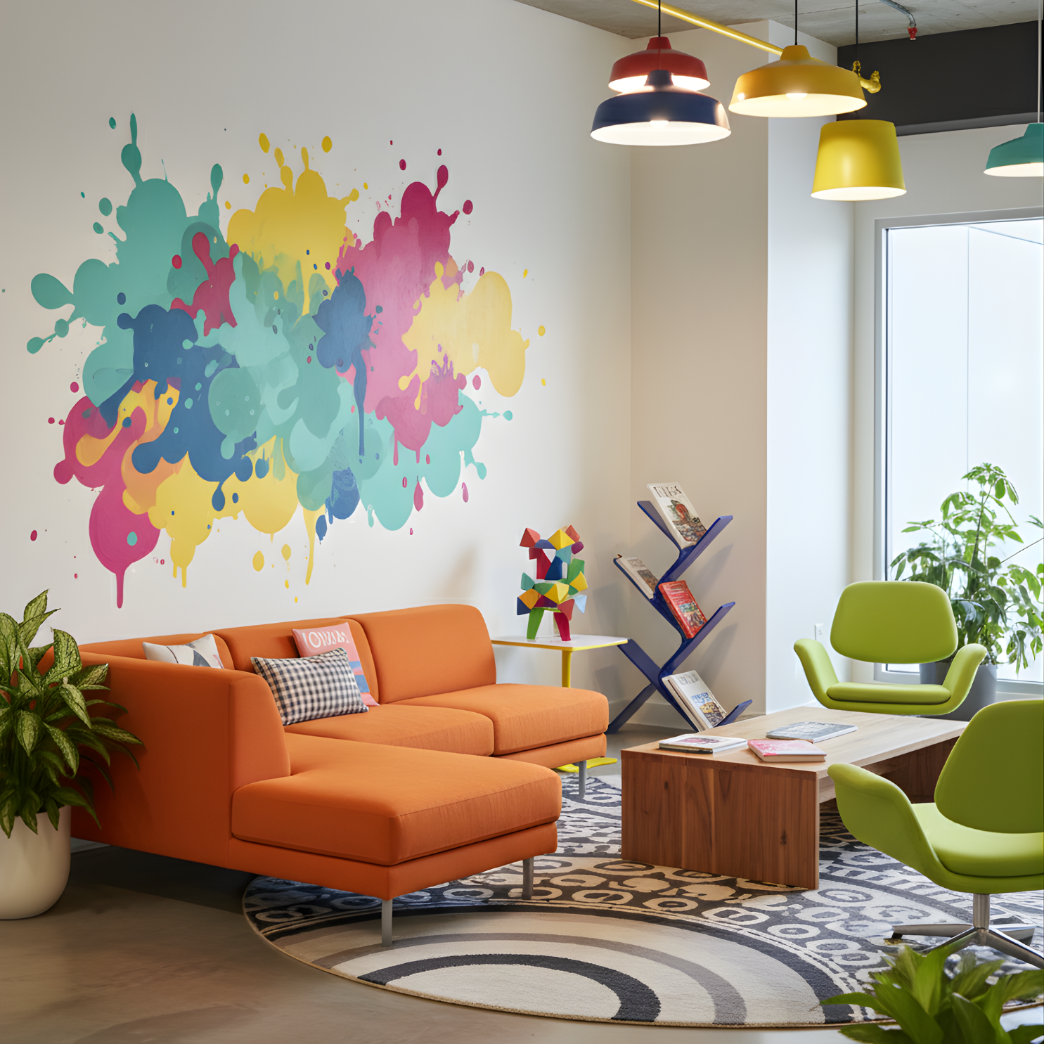 FLORESTA | Beş Bükümlü Raflı Modern Avangard Stil Yan Sehpa | Tuva Yeni Nesil Mobilya 