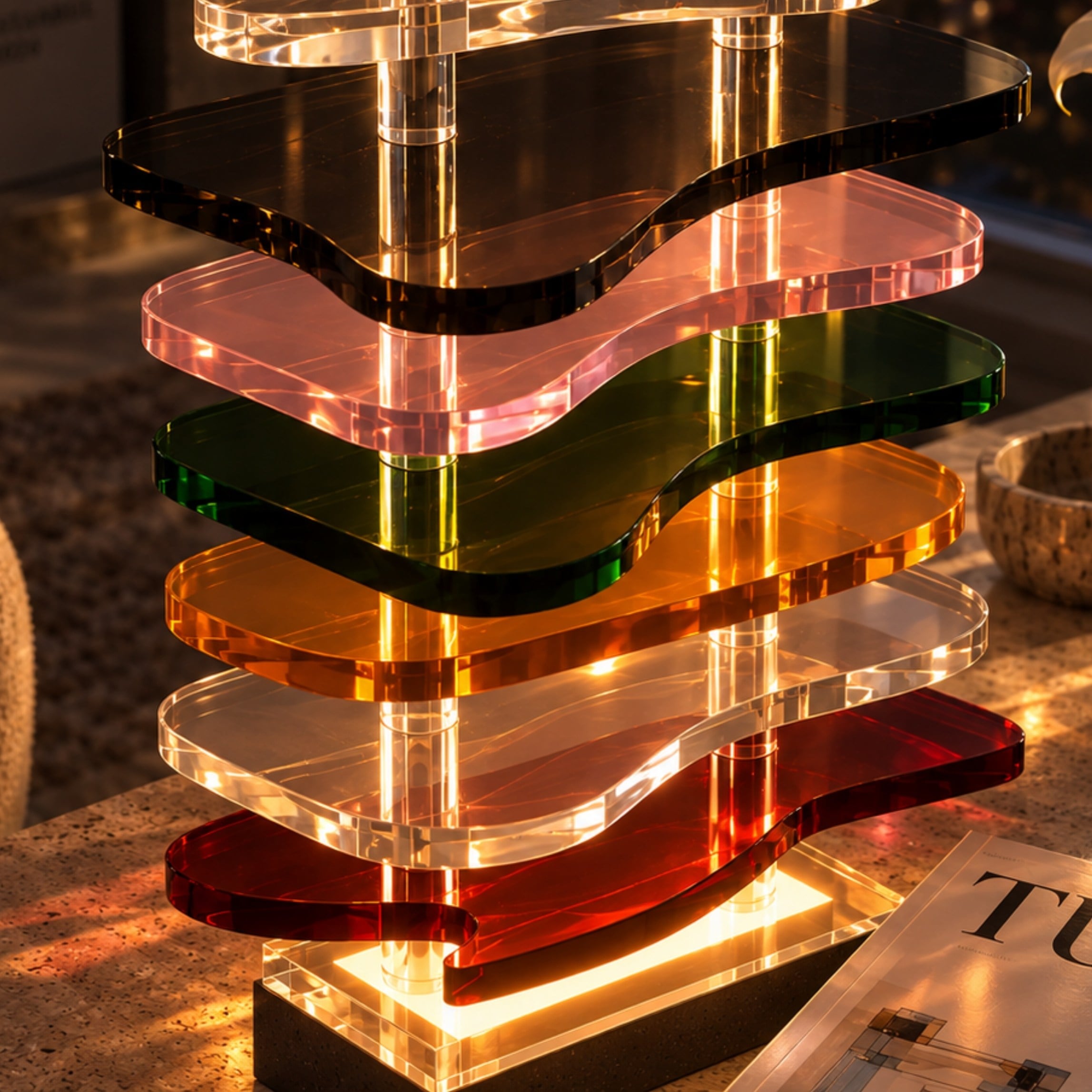 FLUX | Akrilik LED Masa Lambası 