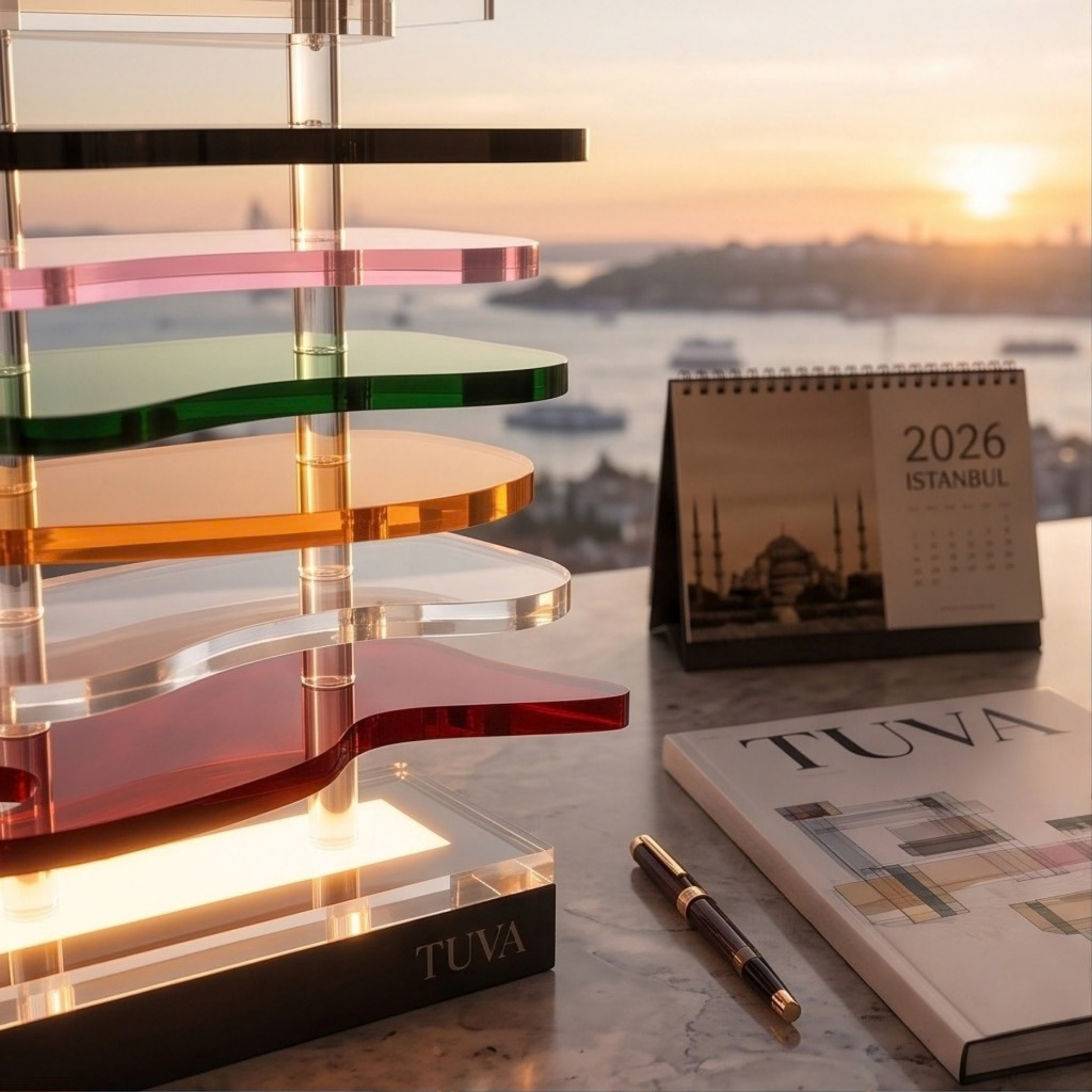 FLUX | Akrilik LED Masa Lambası 