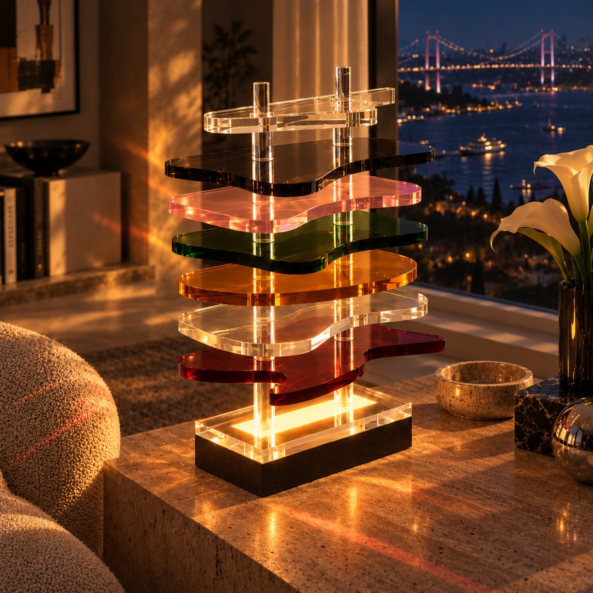 FLUX | Akrilik LED Masa Lambası 
