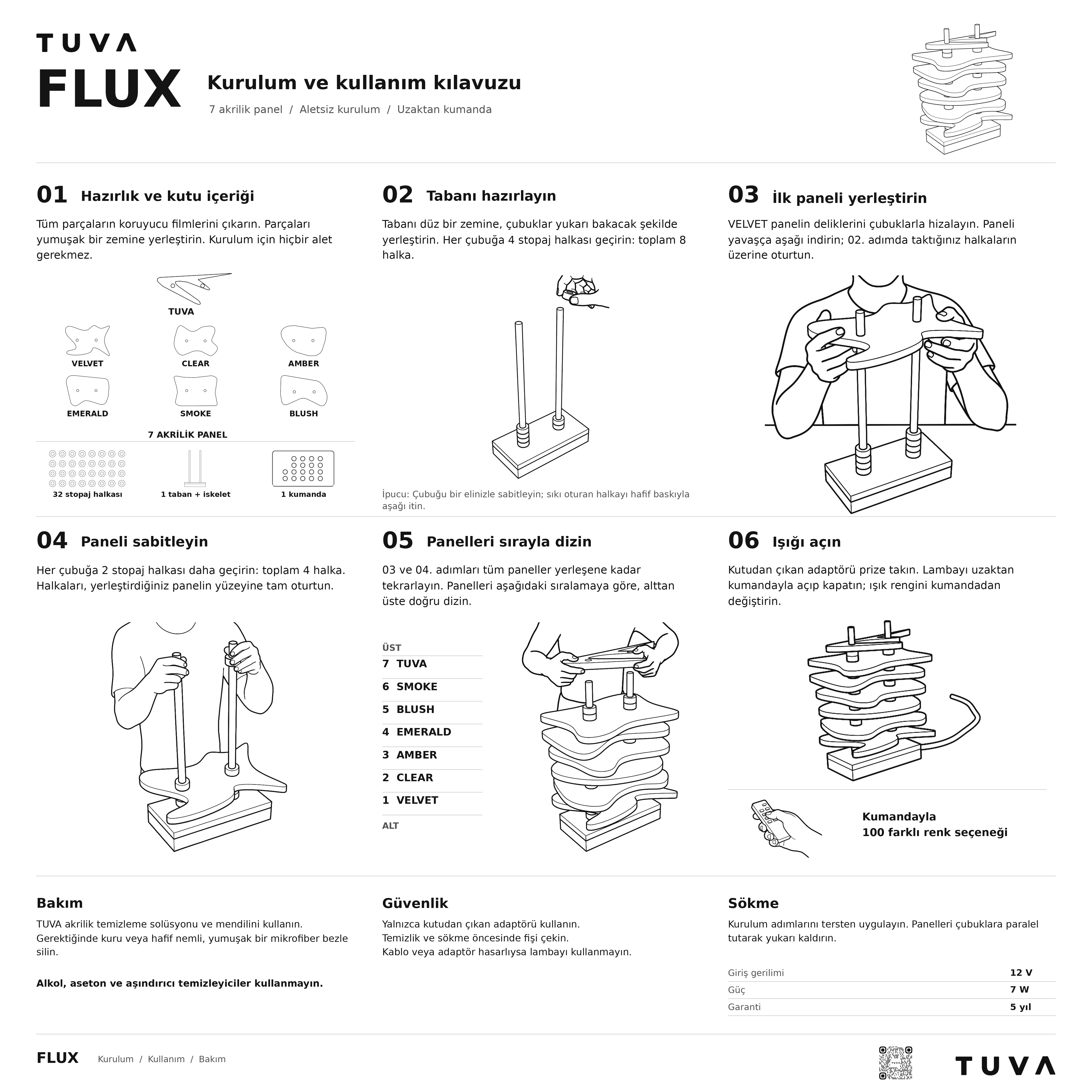 FLUX | Akrilik LED Masa Lambası 