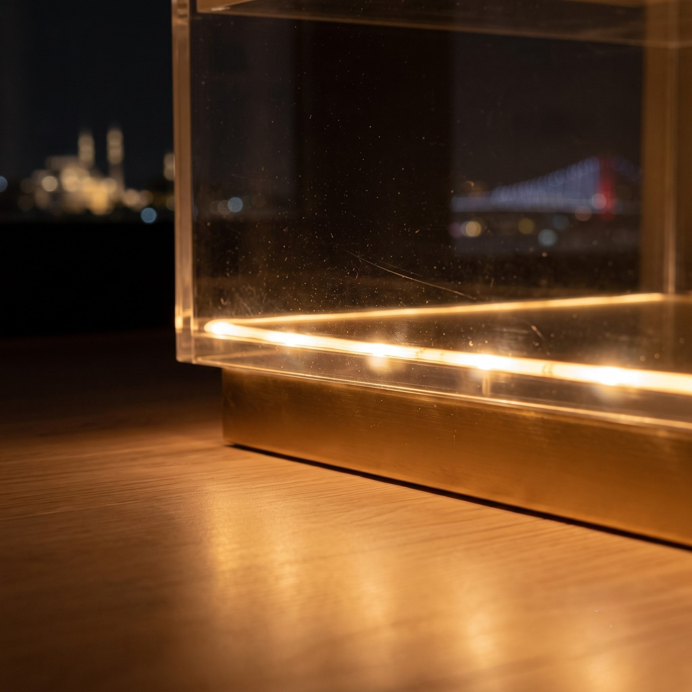 ORBYLIGHT | LED Işıklı Akrilik Komodin & Yan Sehpa — Uzaktan Kumandalı, 100+ Renk Seçenekli