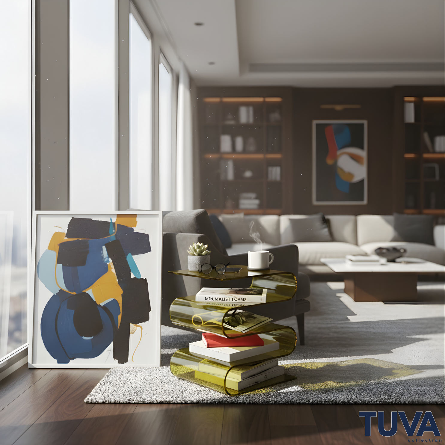 SERPENTIS | Büküm Sanatıyla Şekillenen 5 Yüzeyli Modern Sehpa | Tek Parça Tasarım Harikası | Tuva Premium Mobilya