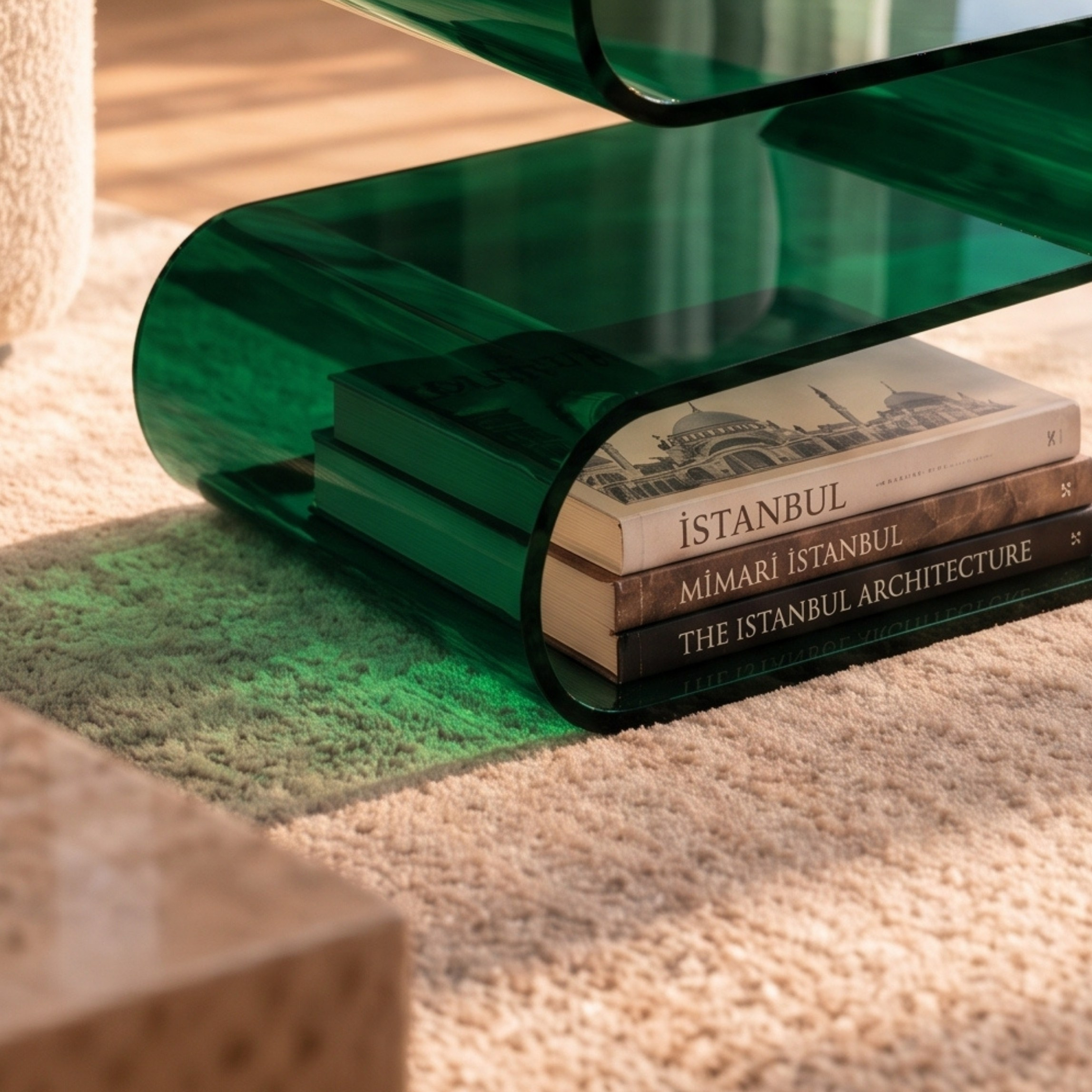 SERPENTIS | Büküm Sanatıyla Şekillenen 5 Yüzeyli Modern Sehpa | Tek Parça Tasarım | Tuva Premium Mobilya
