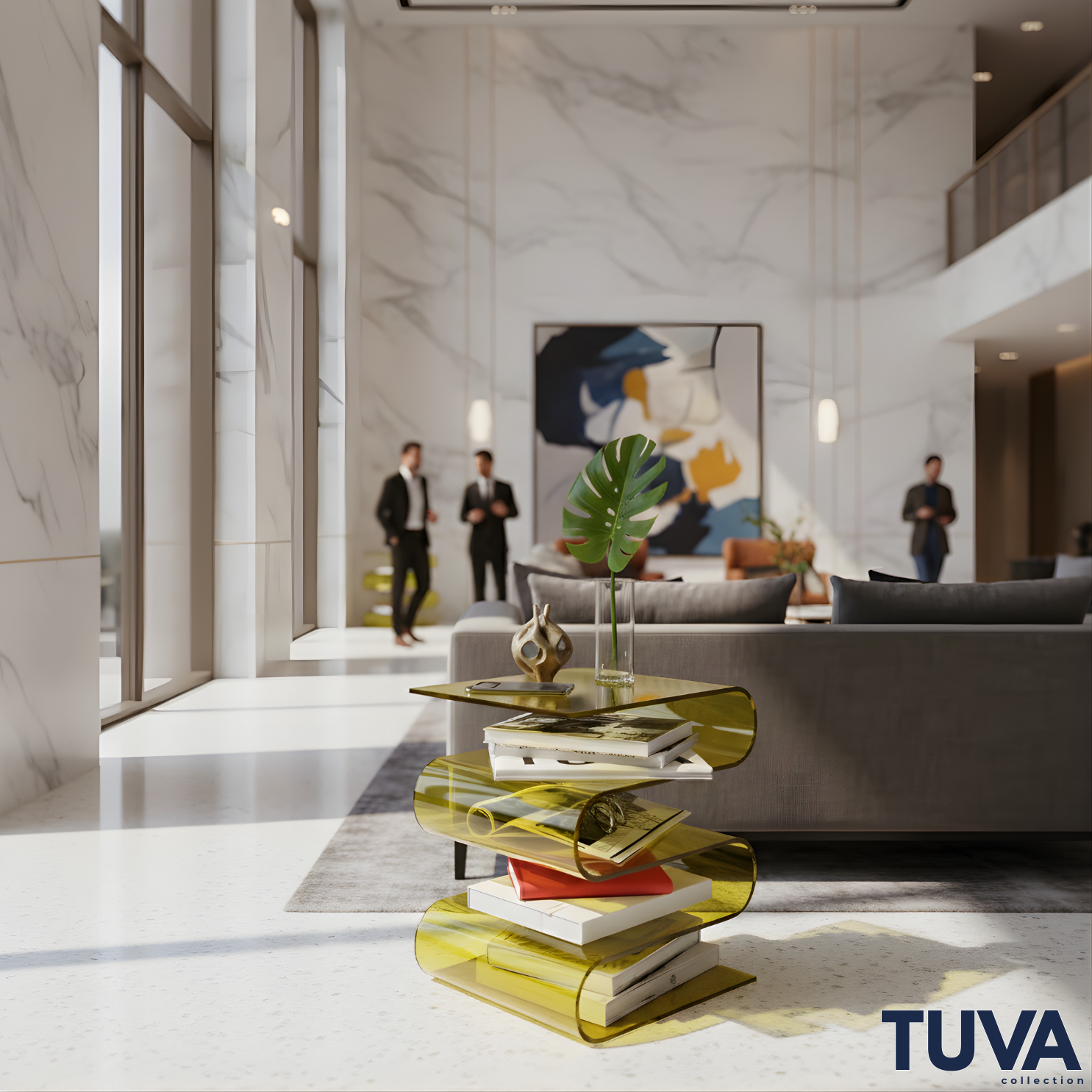 SERPENTIS | Büküm Sanatıyla Şekillenen 5 Yüzeyli Modern Sehpa | Tek Parça Tasarım Harikası | Tuva Premium Mobilya