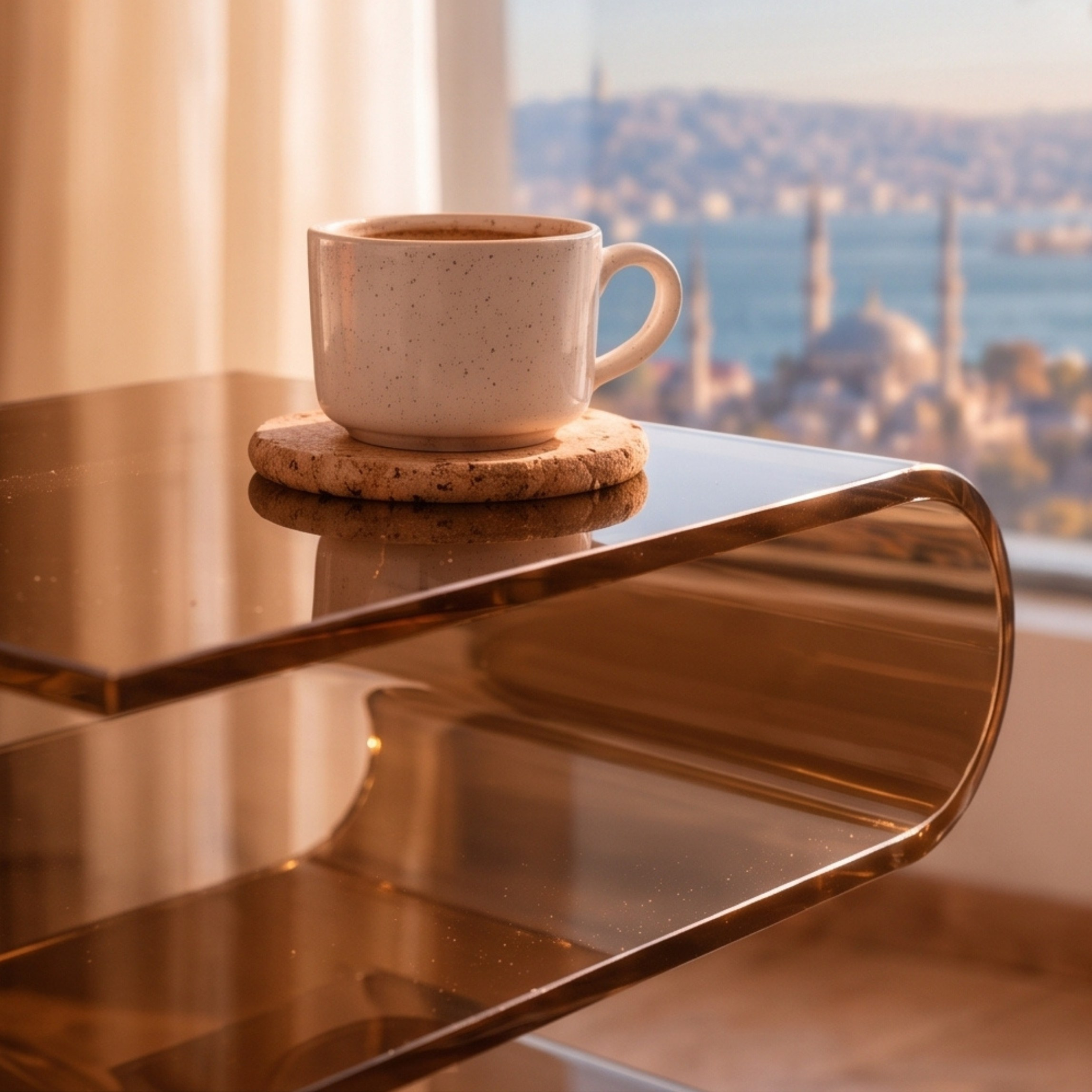 SERPENTIS | Büküm Sanatıyla Şekillenen 5 Yüzeyli Modern Sehpa | Tek Parça Tasarım | Tuva Premium Mobilya