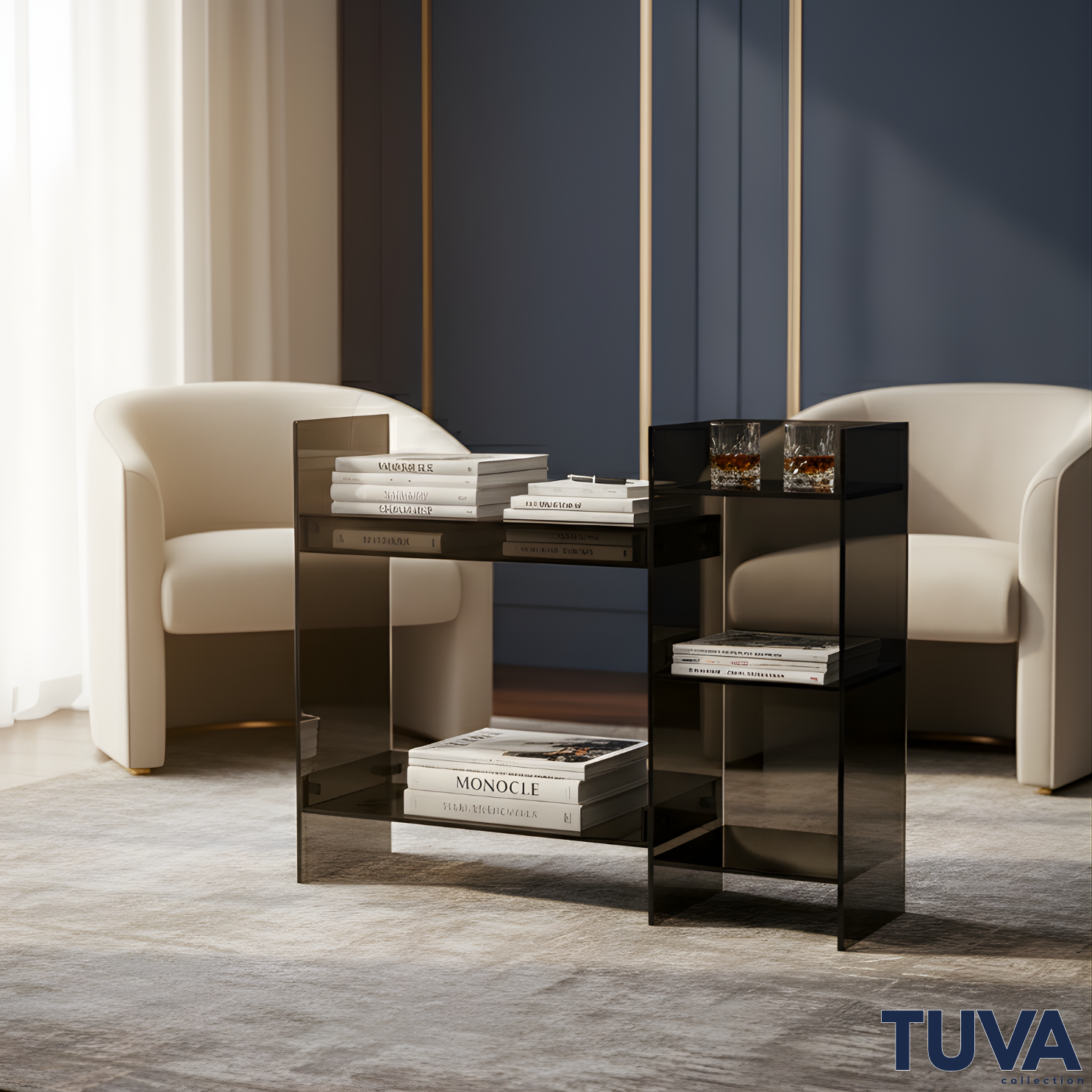 STRATA | Modern 5 Raflı Komodin & Şifonyer | Çok Katlı Elit Raf Sistemi | Tuva Yeni Nesil Mobilya