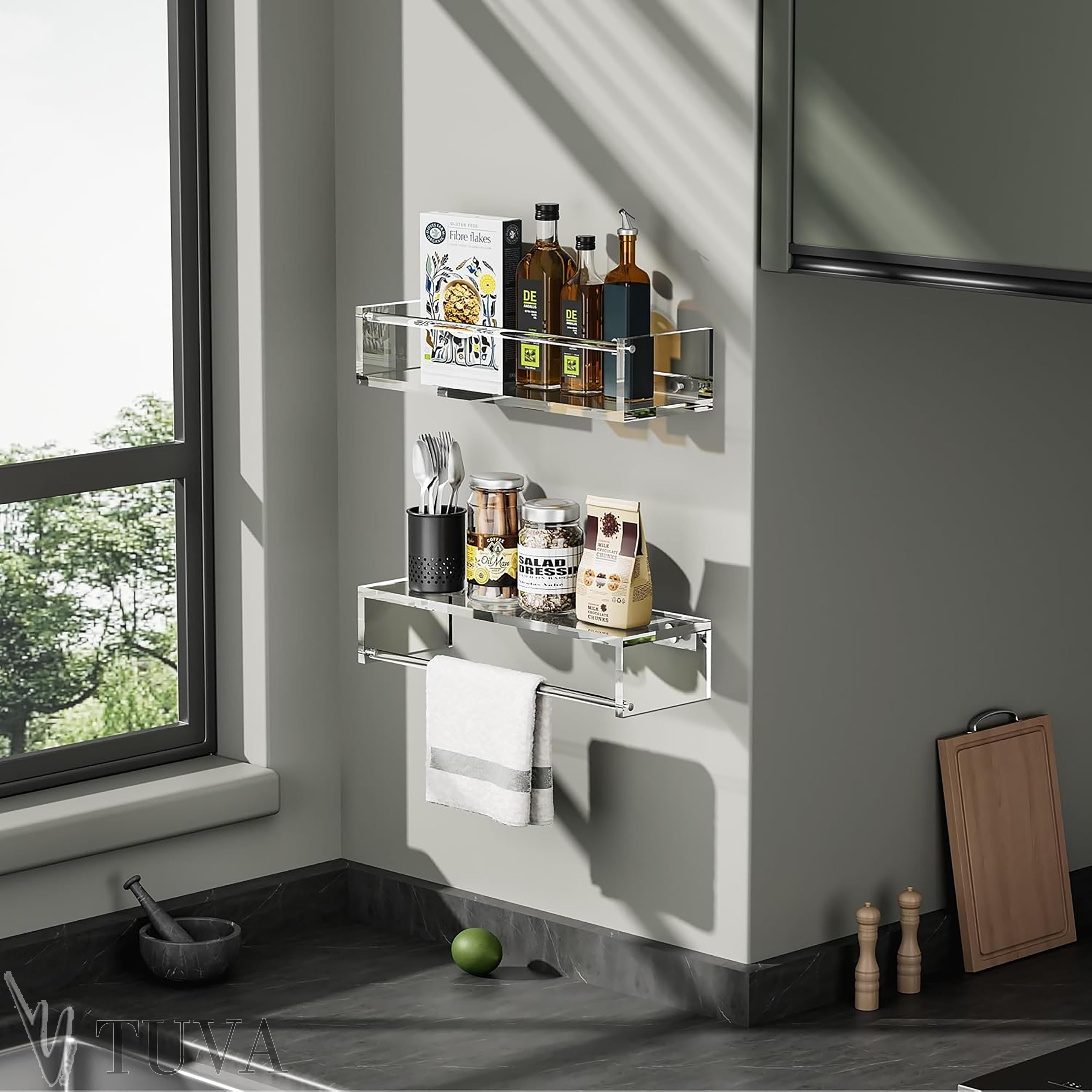 Tuva FLEXWALL | Modern Çubuklu Duvar Raf & Organizer | Banyo ve Ev İçin Çok Fonksiyonlu | Tuva Yeni Nesil Dekorasyon