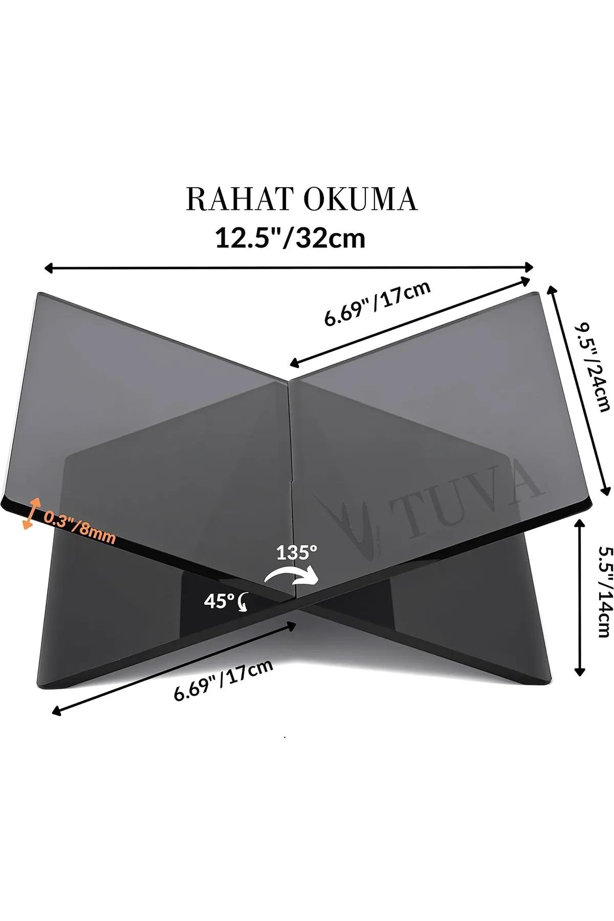 Tuva Modern Akrilik Rahle Kitaplık & Dergilik Kitap Tutucu | Premium Dekorasyon
