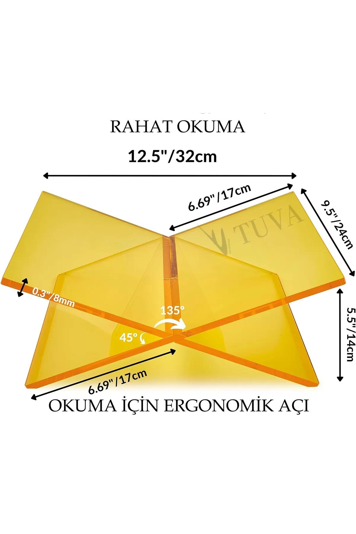 Tuva Modern Akrilik Rahle Kitaplık & Dergilik Kitap Tutucu | Premium Dekorasyon