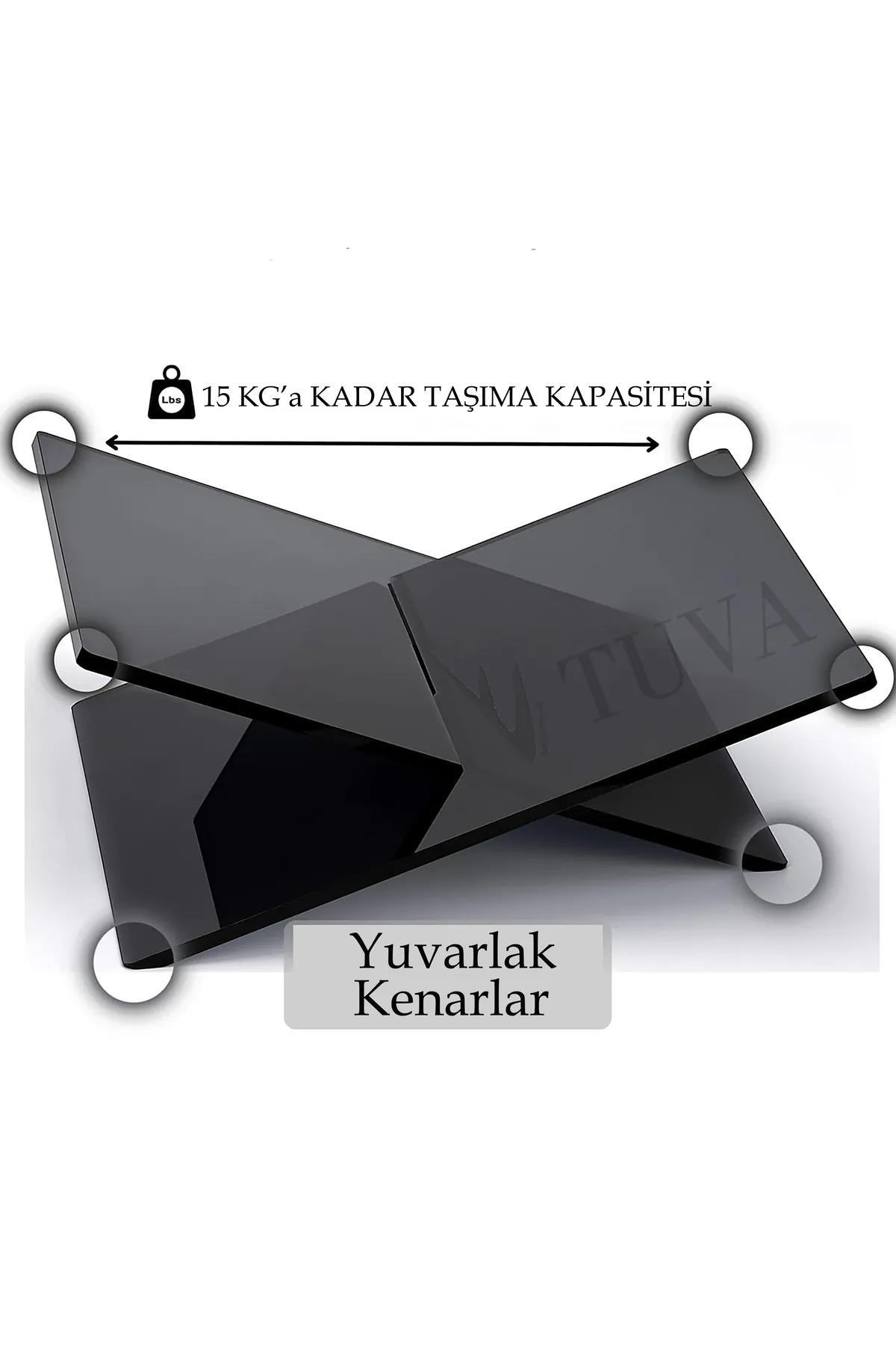 Tuva Modern Akrilik Rahle Kitaplık & Dergilik Kitap Tutucu | Premium Dekorasyon