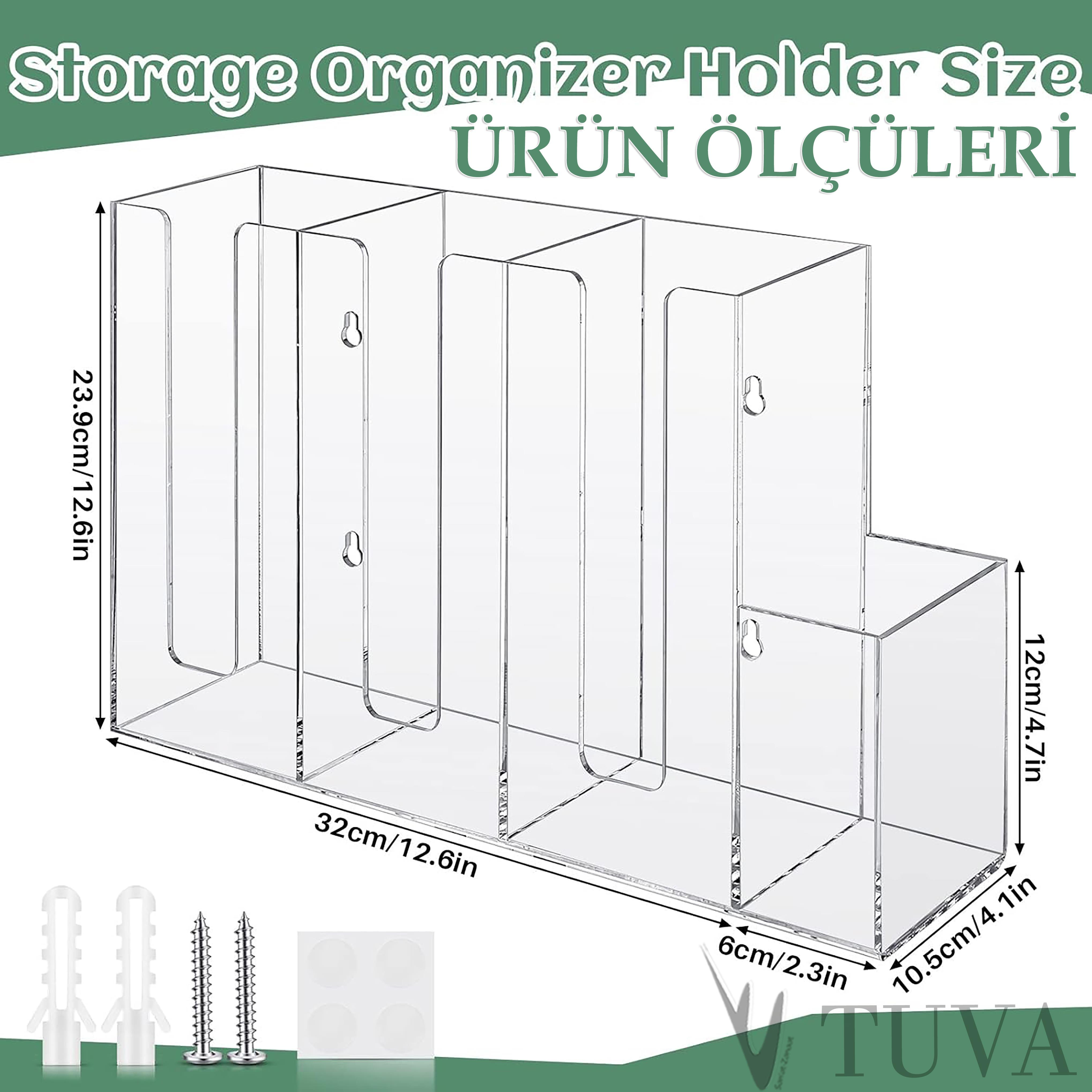 Yeni Nesil Modern Karton Bardak Pipet Peçete Organizer Düzenleyici | Kafe Restoran Mutfak | TUVA Premium Tasarım