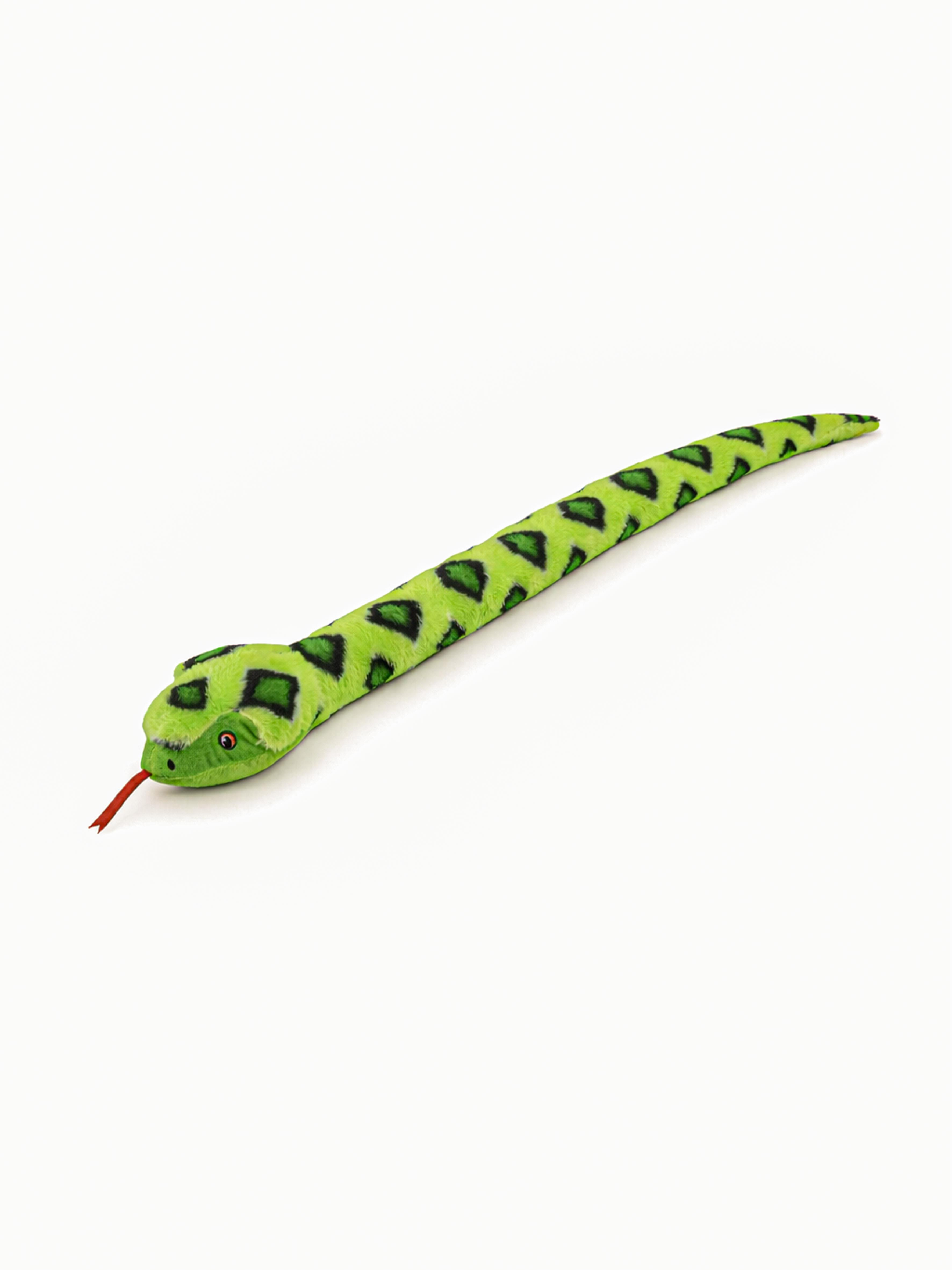 100 Cm Sevimli Yılan Peluş Oyuncak Yeşil