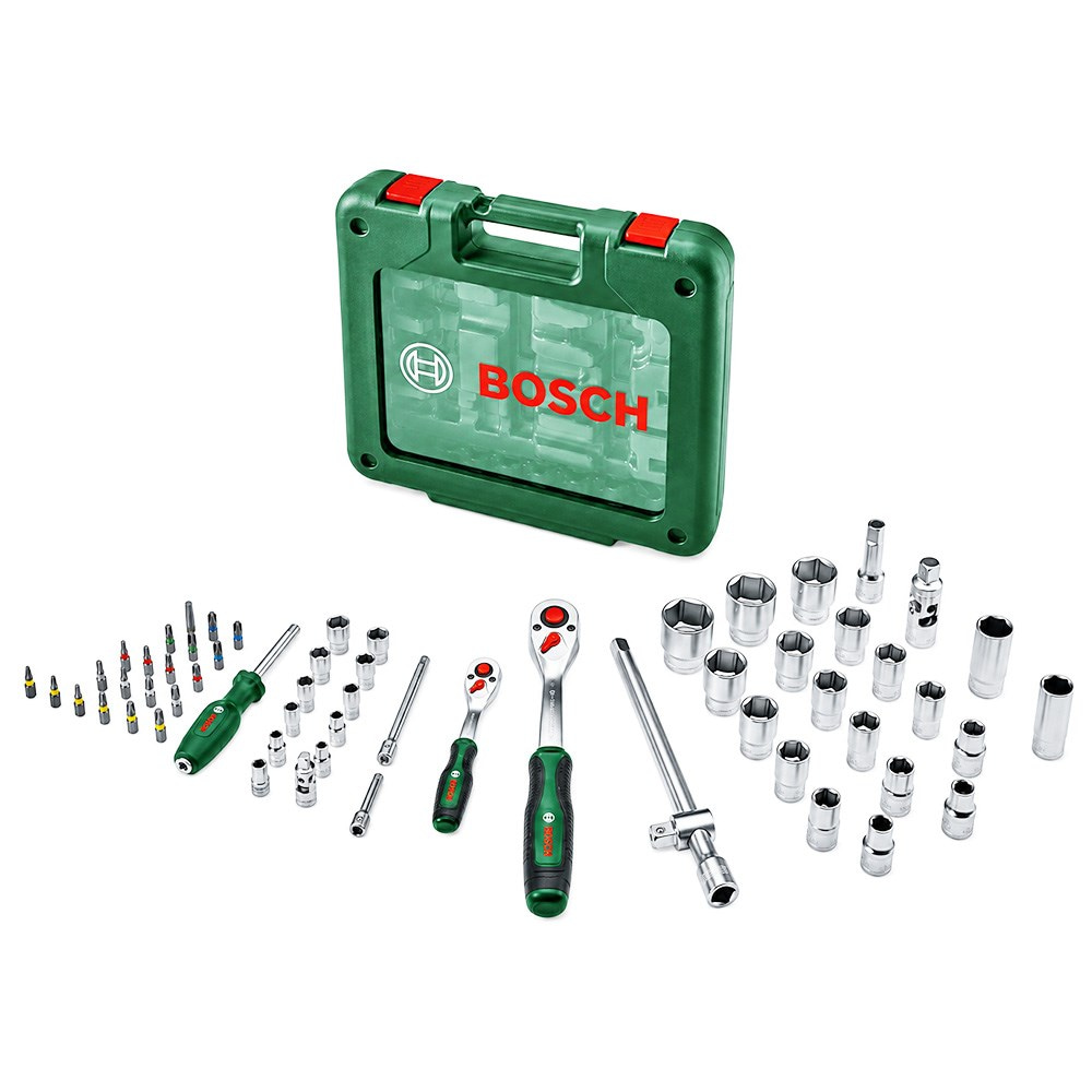 BOSCH 1/4 ve 1/2 Altı Köşe Lokma Takımı 60 Parça
