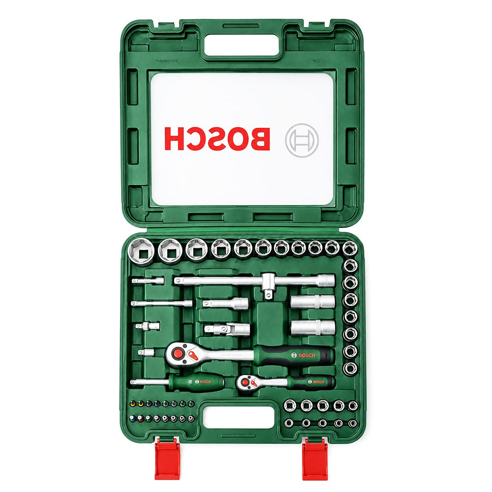 BOSCH 1/4 ve 1/2 Altı Köşe Lokma Takımı 60 Parça