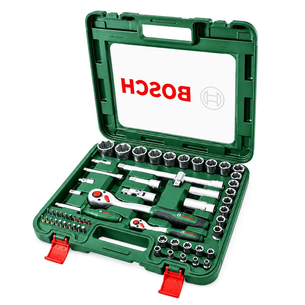 BOSCH 1/4 ve 1/2 Altı Köşe Lokma Takımı 60 Parça