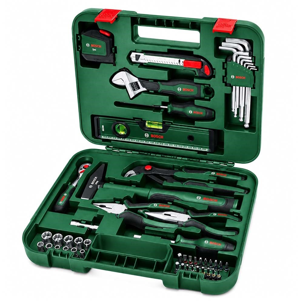 BOSCH 1600A02BY7 Dolu Takım Çantası - El Aleti Seti Advanced 52 Parça