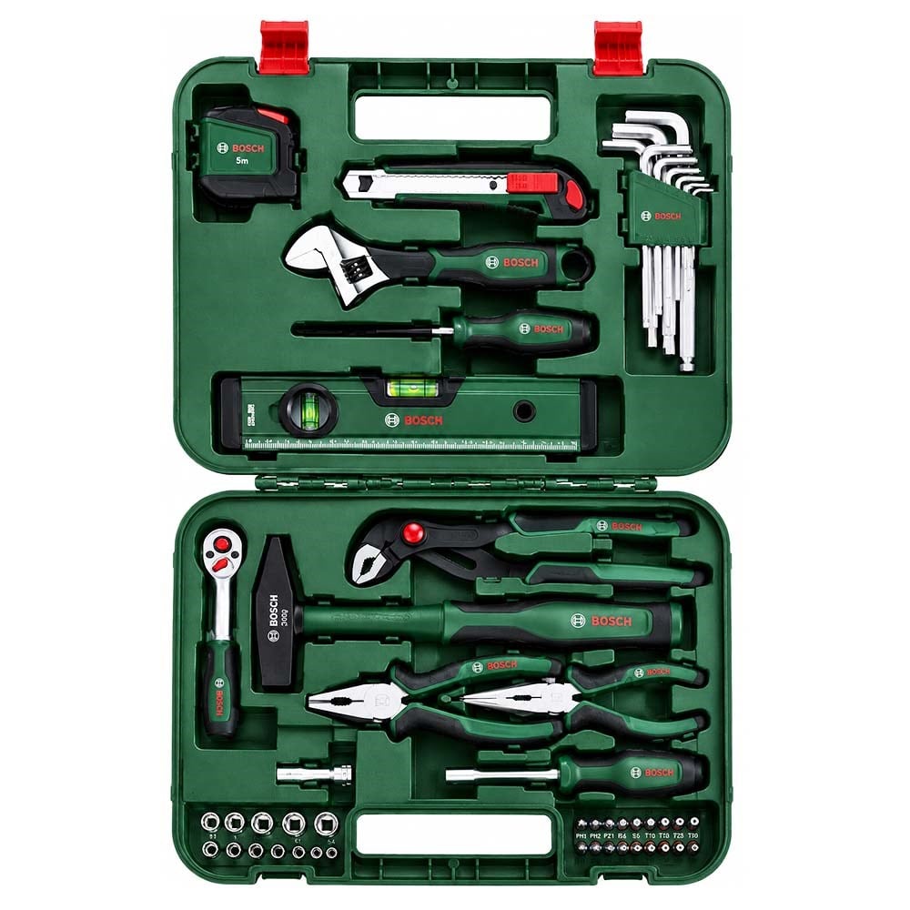 BOSCH 1600A02BY7 Dolu Takım Çantası - El Aleti Seti Advanced 52 Parça