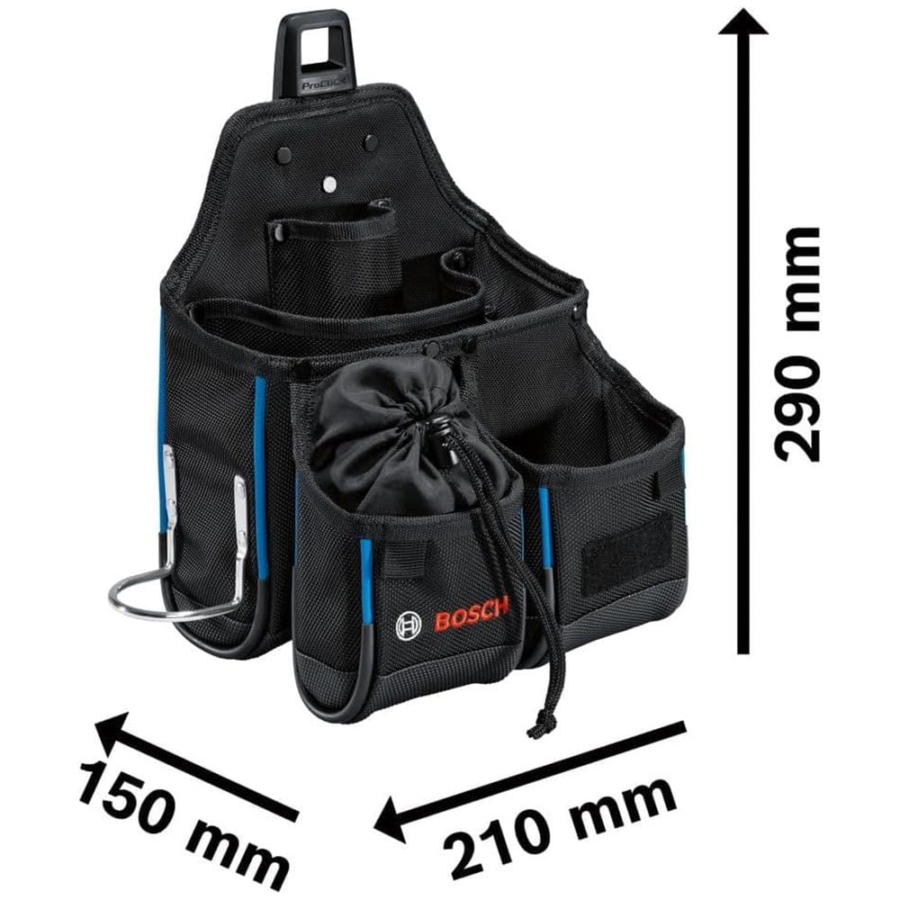 BOSCH 1600A02H5C Dolu Takım Çantası - El Aleti Seti Profesyonel 6 Parça Çanta Kemer Seti