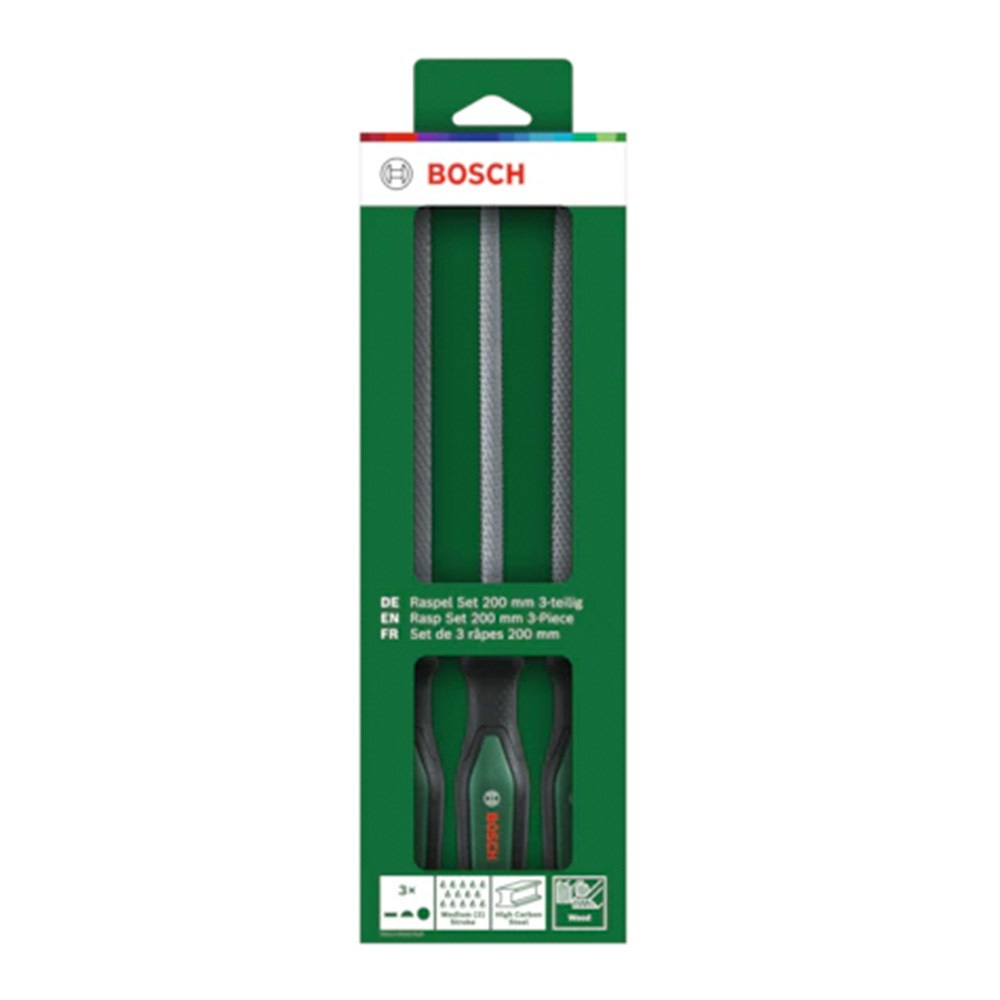 BOSCH Ahşap Eğe Seti 3 Parça