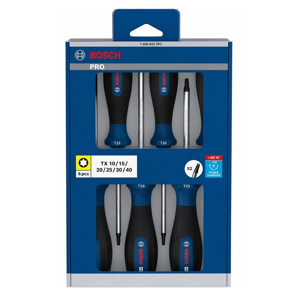 BOSCH Torx Uçlu Tornavida Takımı Pro 6 Parça