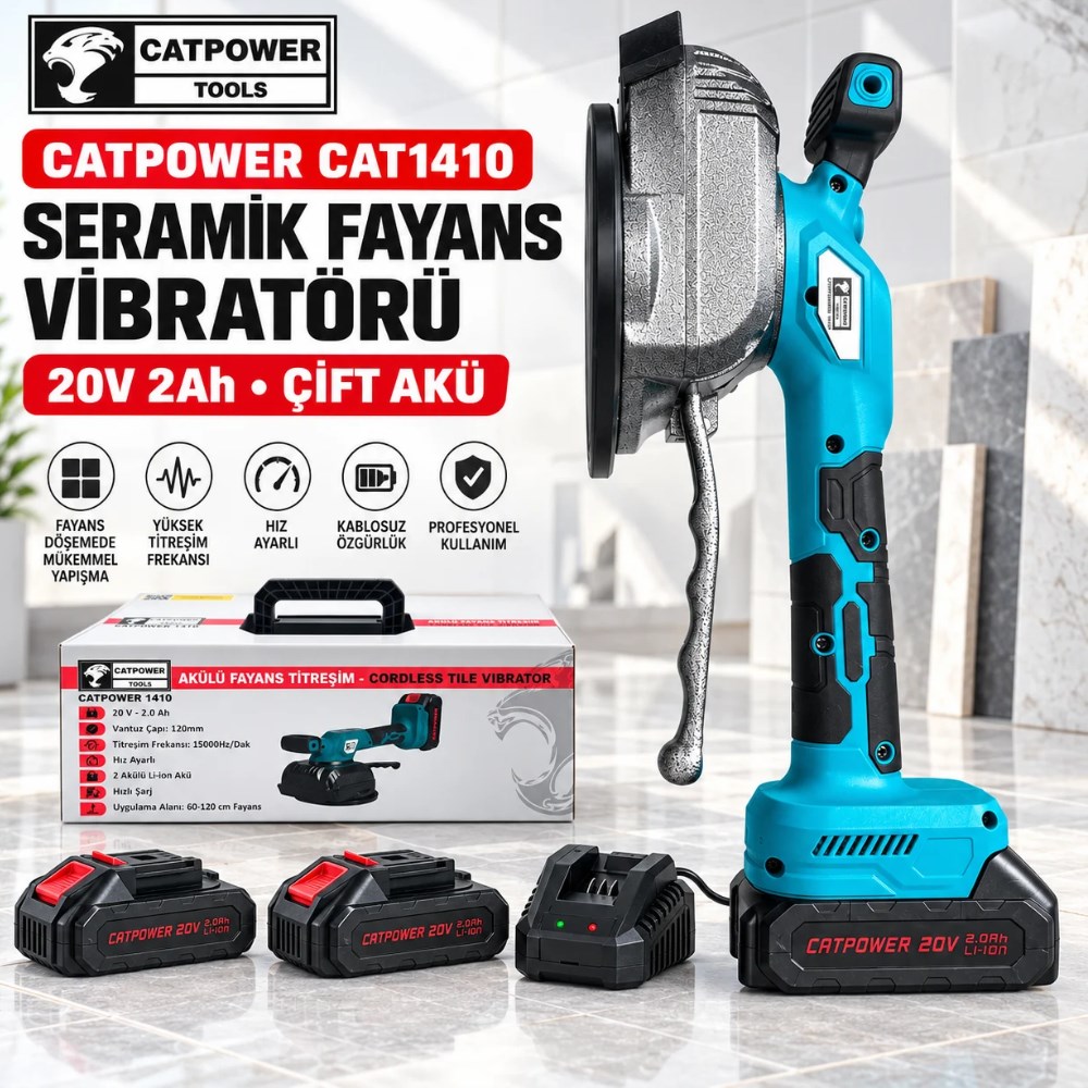 CATPOWER CAT1410 Seramik Fayans Vibratörü 20V 2Ah