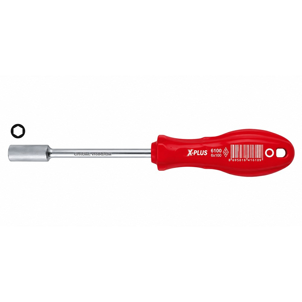 CER-PA NORM Lokma Uçlu Tornavida X-Plus Kırmızı 9 x 125 mm