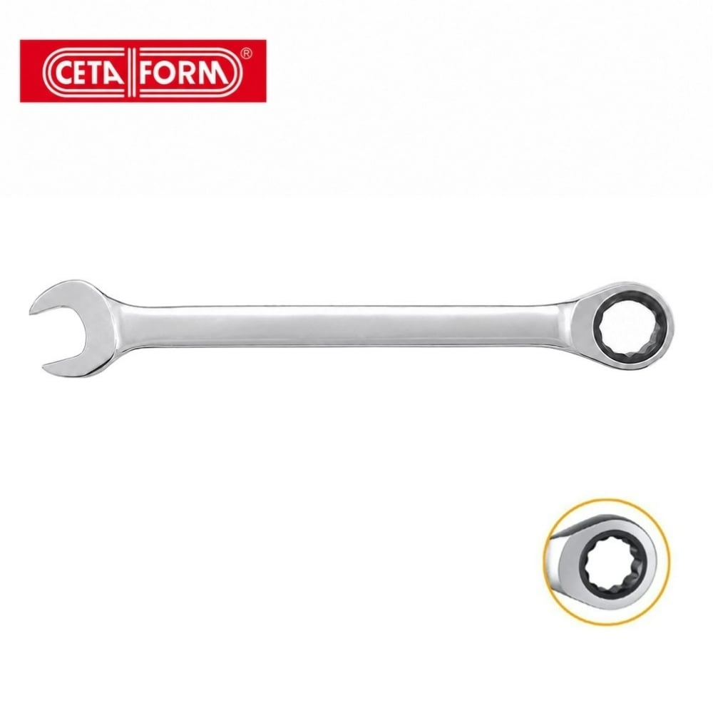 CETA FORM Cırcır Kombine Anahtar Düz 12 mm