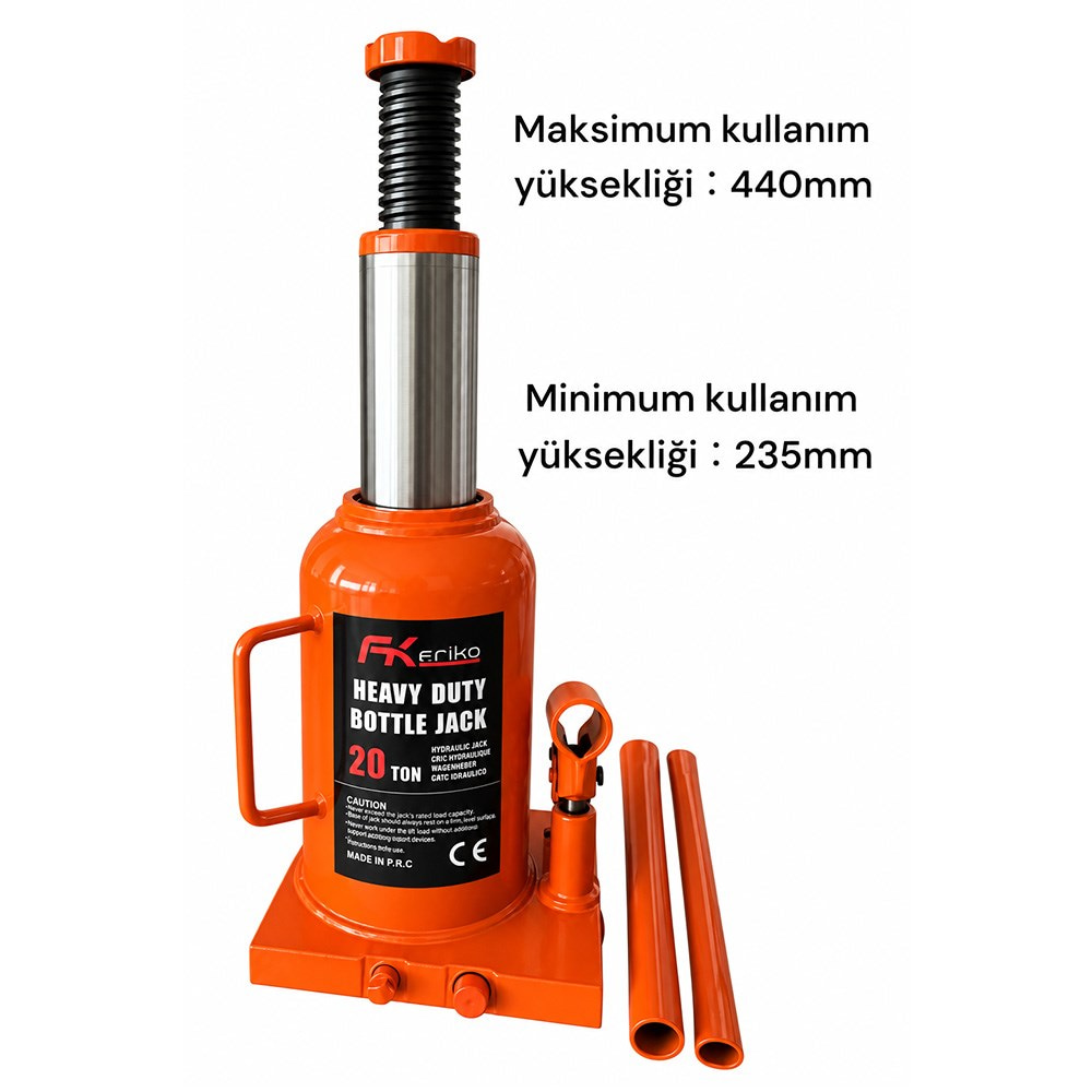 FRIKO 20 Ton Havalı Hidrolik Şişe Kriko