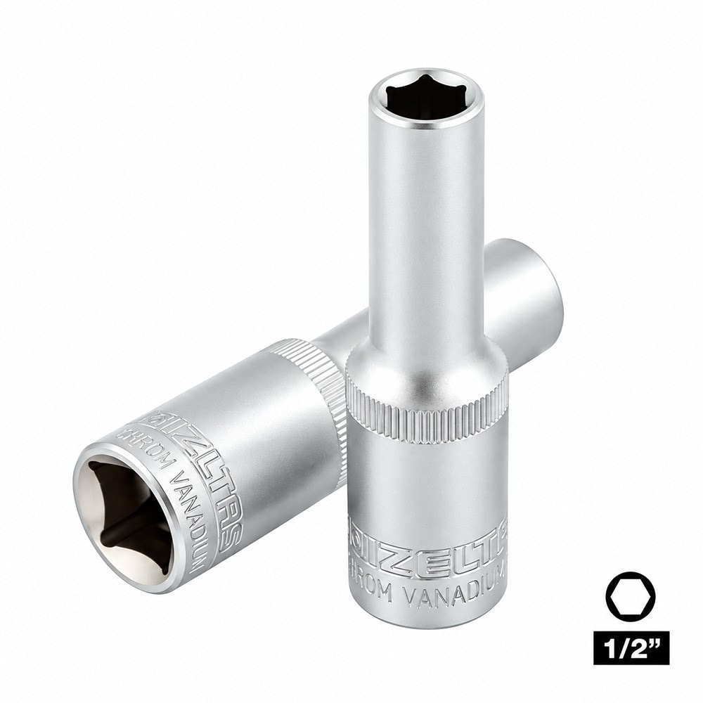 IZELTAS 1/2 Altı Köşe Derin Lokma 15 mm