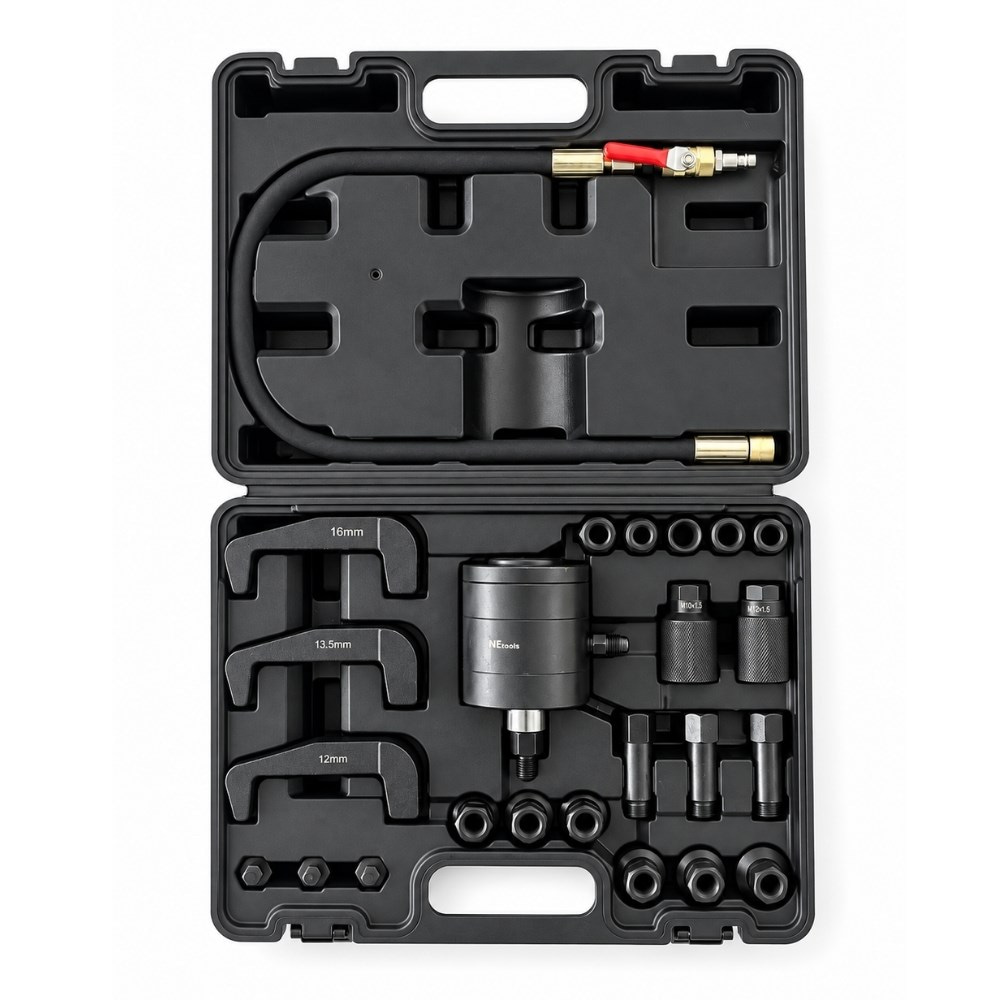 NT TOOLS 3 Kancalı Havalı Enjektör Çektirme Seti 24 Parça
