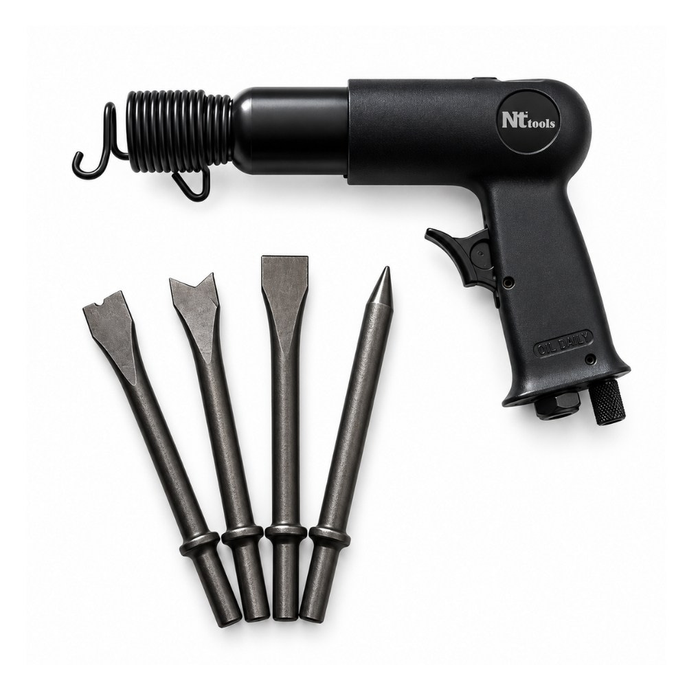 NT TOOLS Havalı Darbeli Keski Kalafat Çekici Seti 190 mm 9 Parça