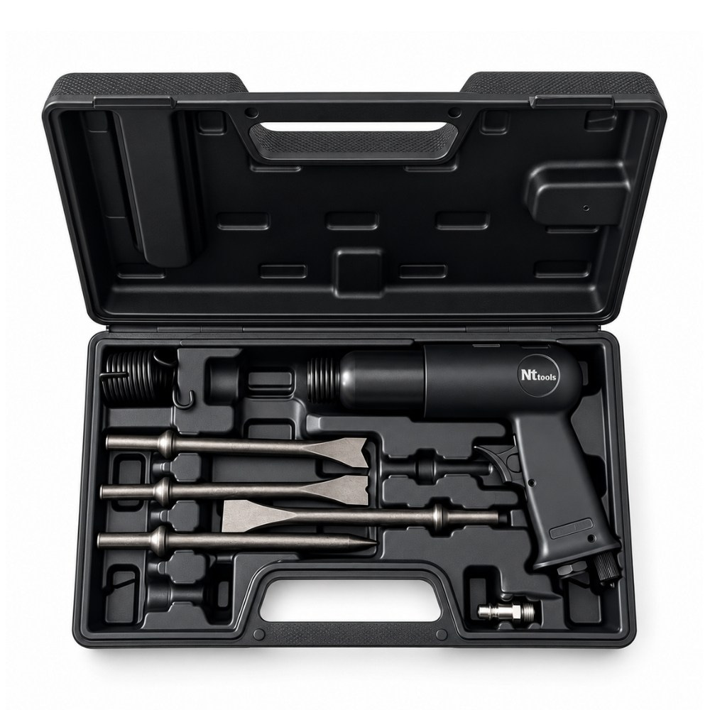 NT TOOLS Havalı Darbeli Keski Kalafat Çekici Seti 190 mm 9 Parça